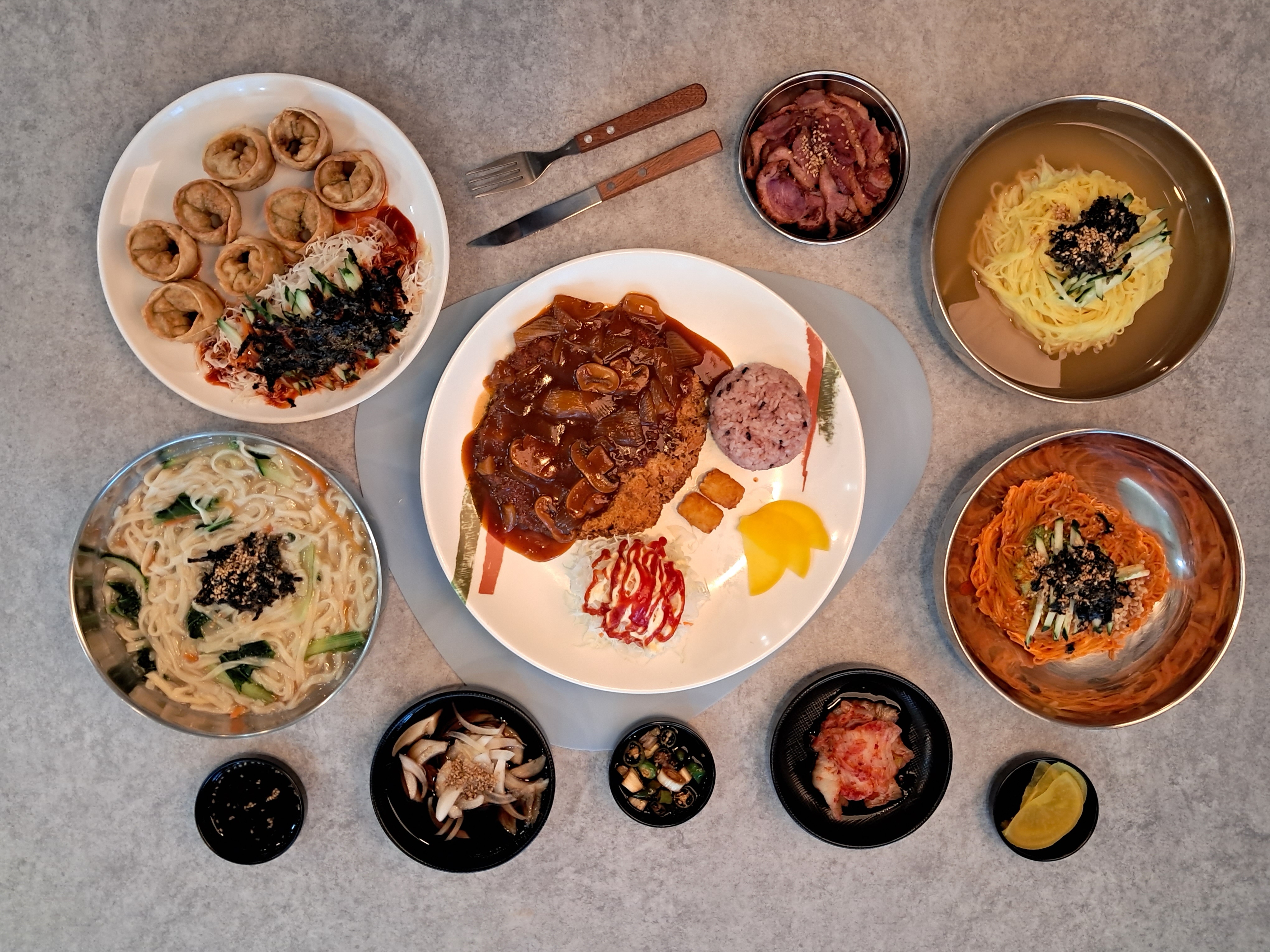 범물본가국수 진천점