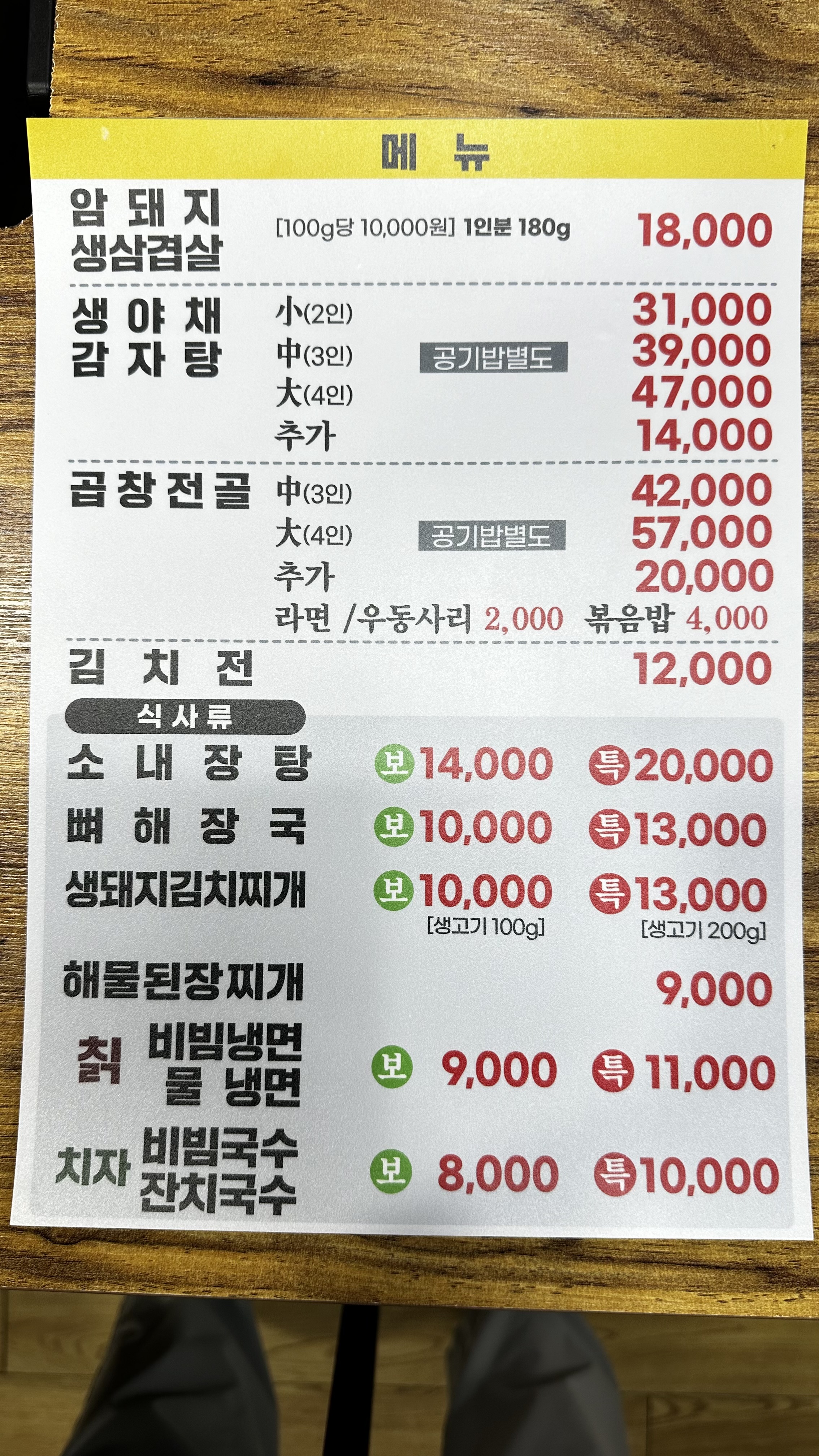 신가네감자탕생삼겹살