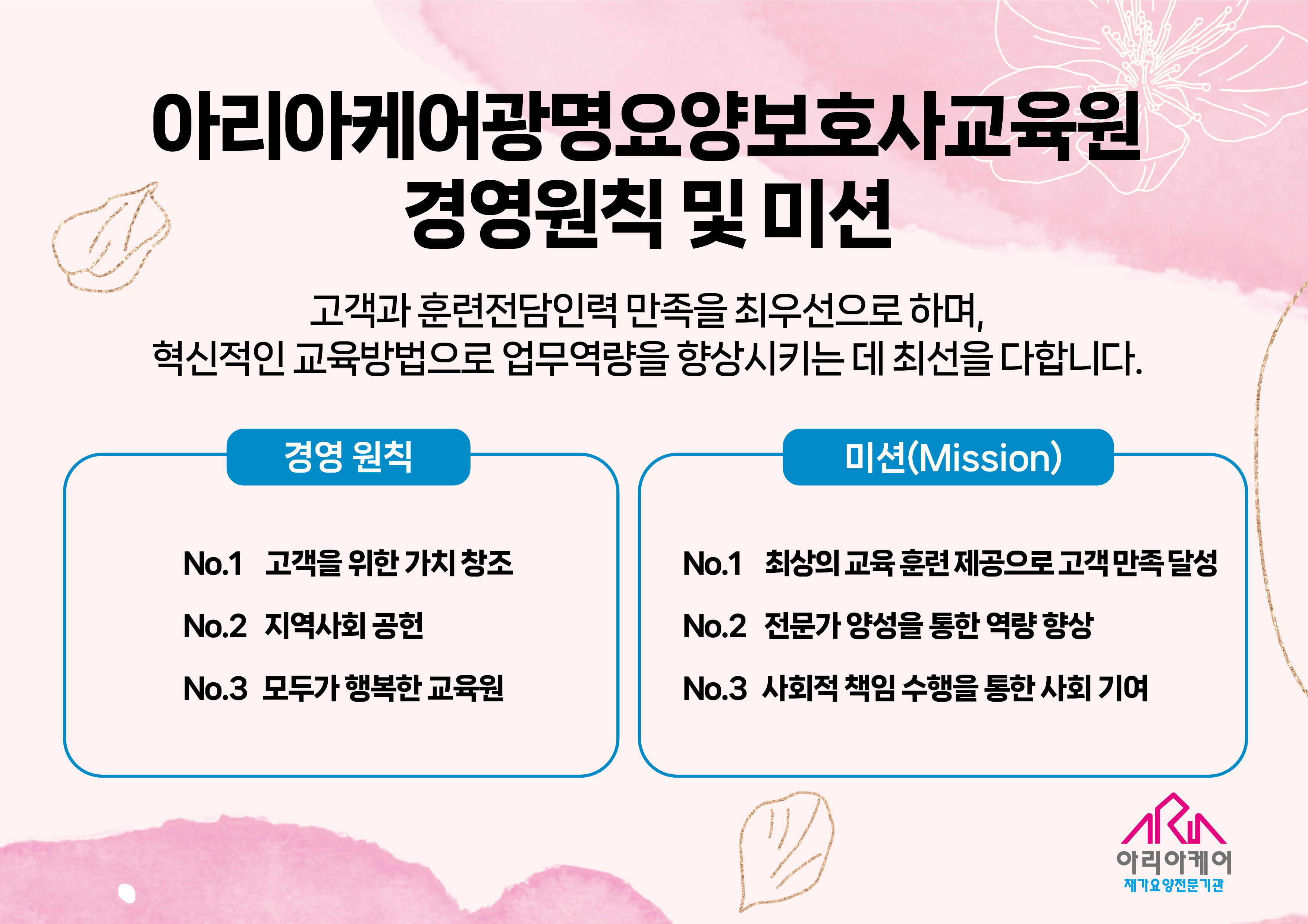 아리아케어광명요양보호사교육원