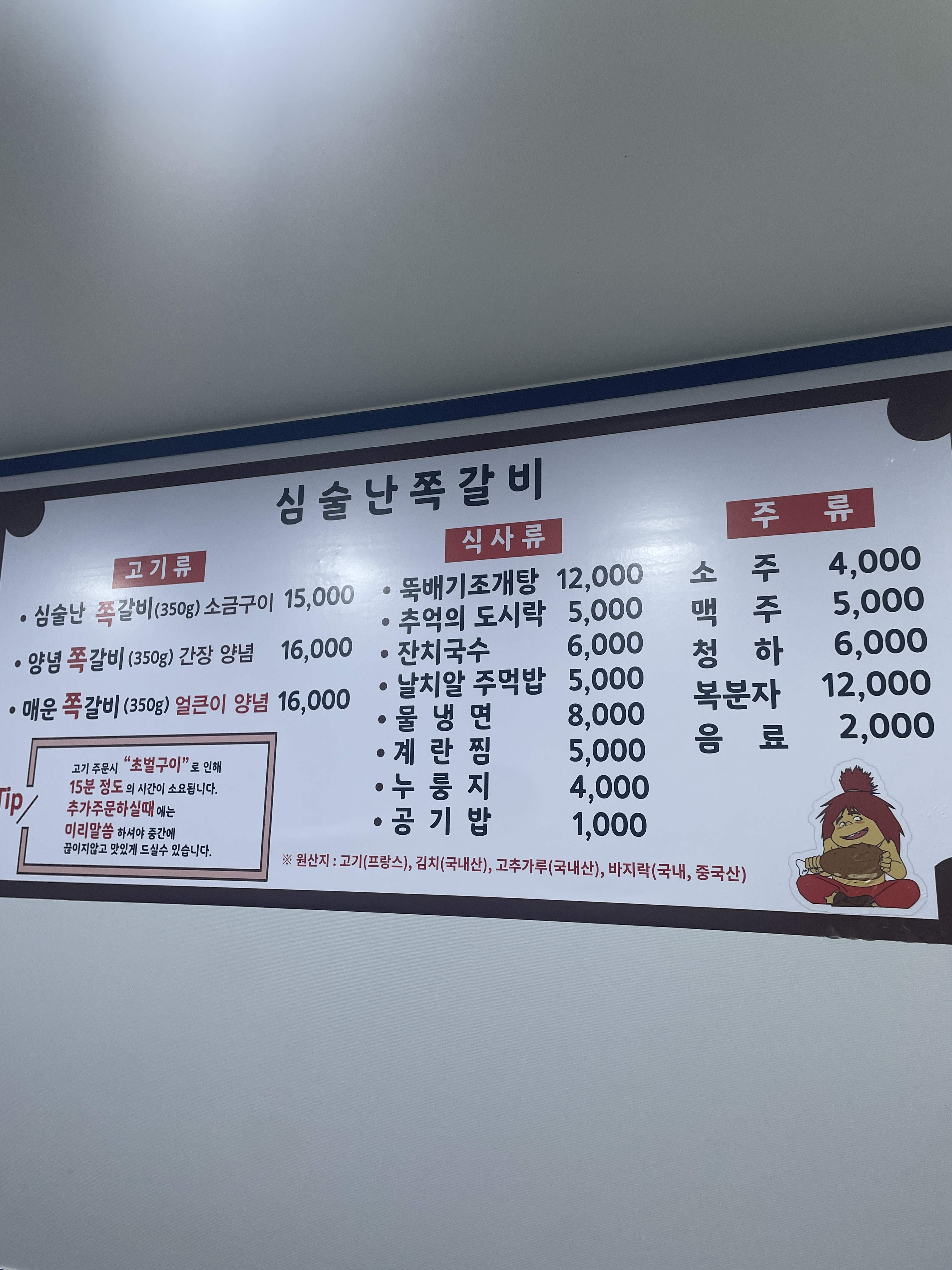 심술난쪽갈비