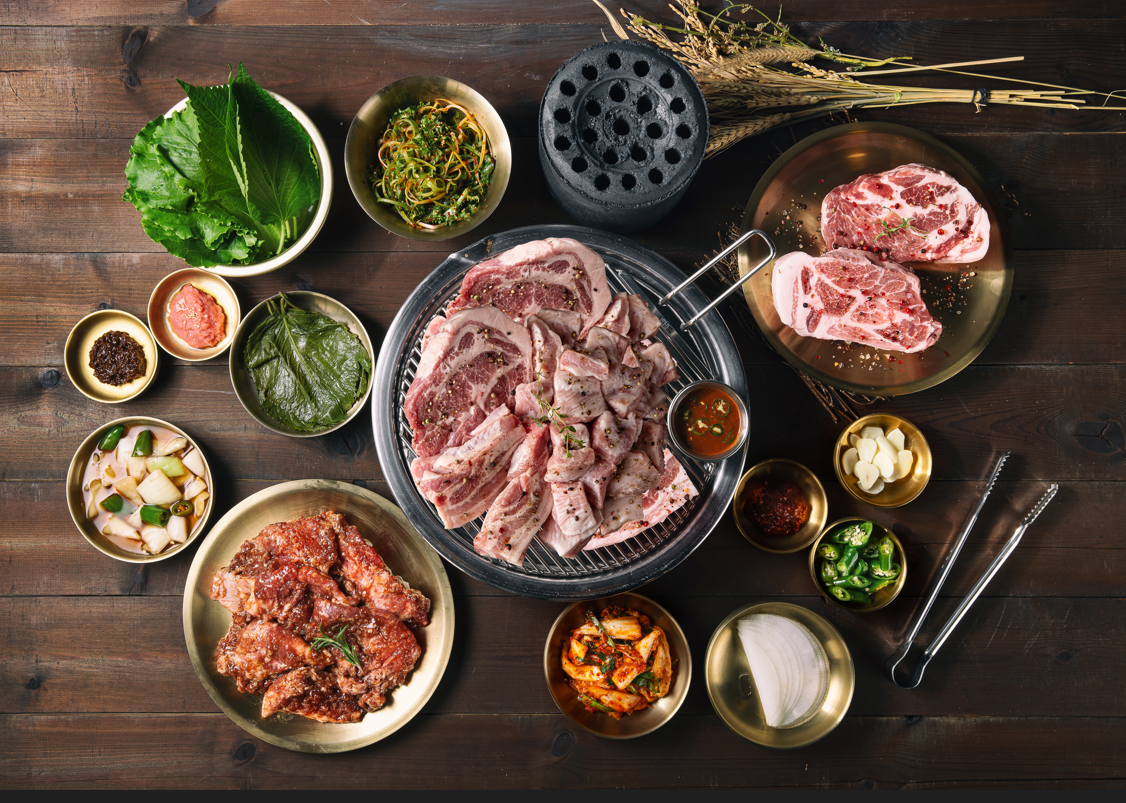 가까운 삼겹살전문점 대전 서구 오겹살 돼지껍데기 돼지뒷고기 항정살 통삼겹 한돈 목살 고깃리88번지 대전둔산점