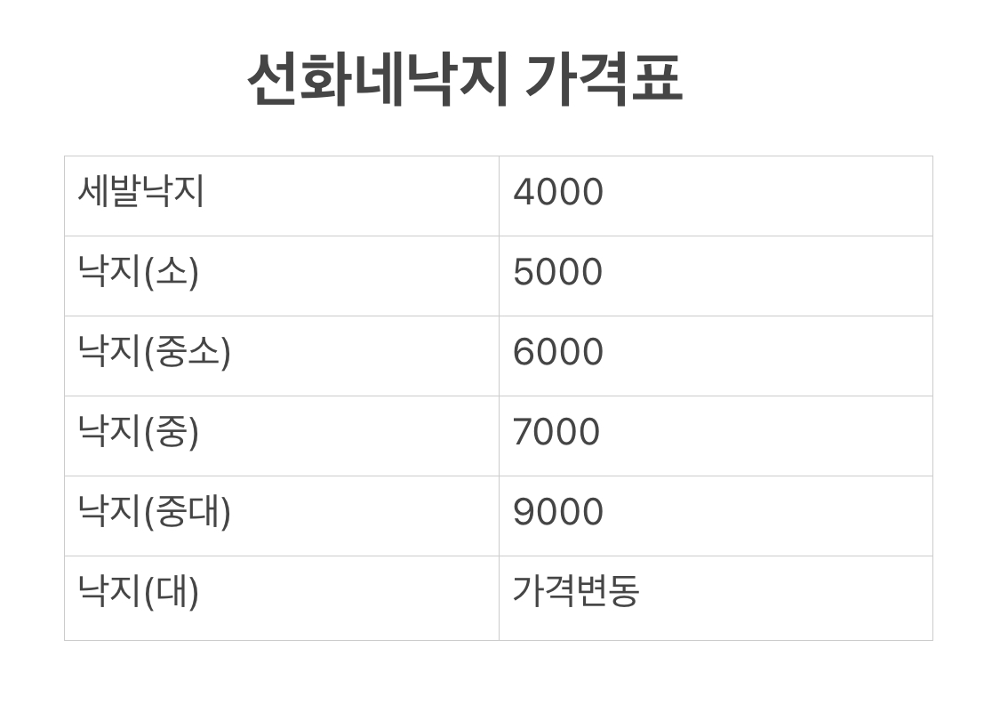 선화네낙지