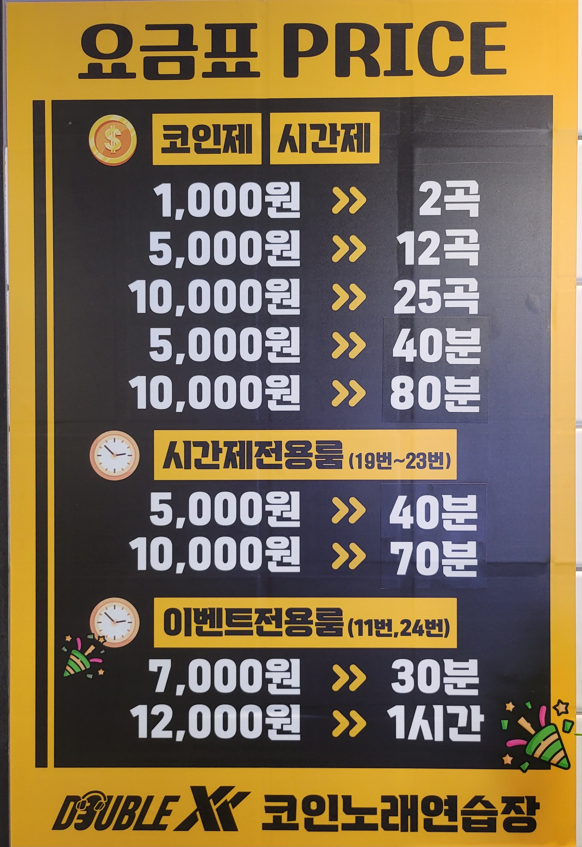 더블엑스코인노래연습장 나혜석거리점