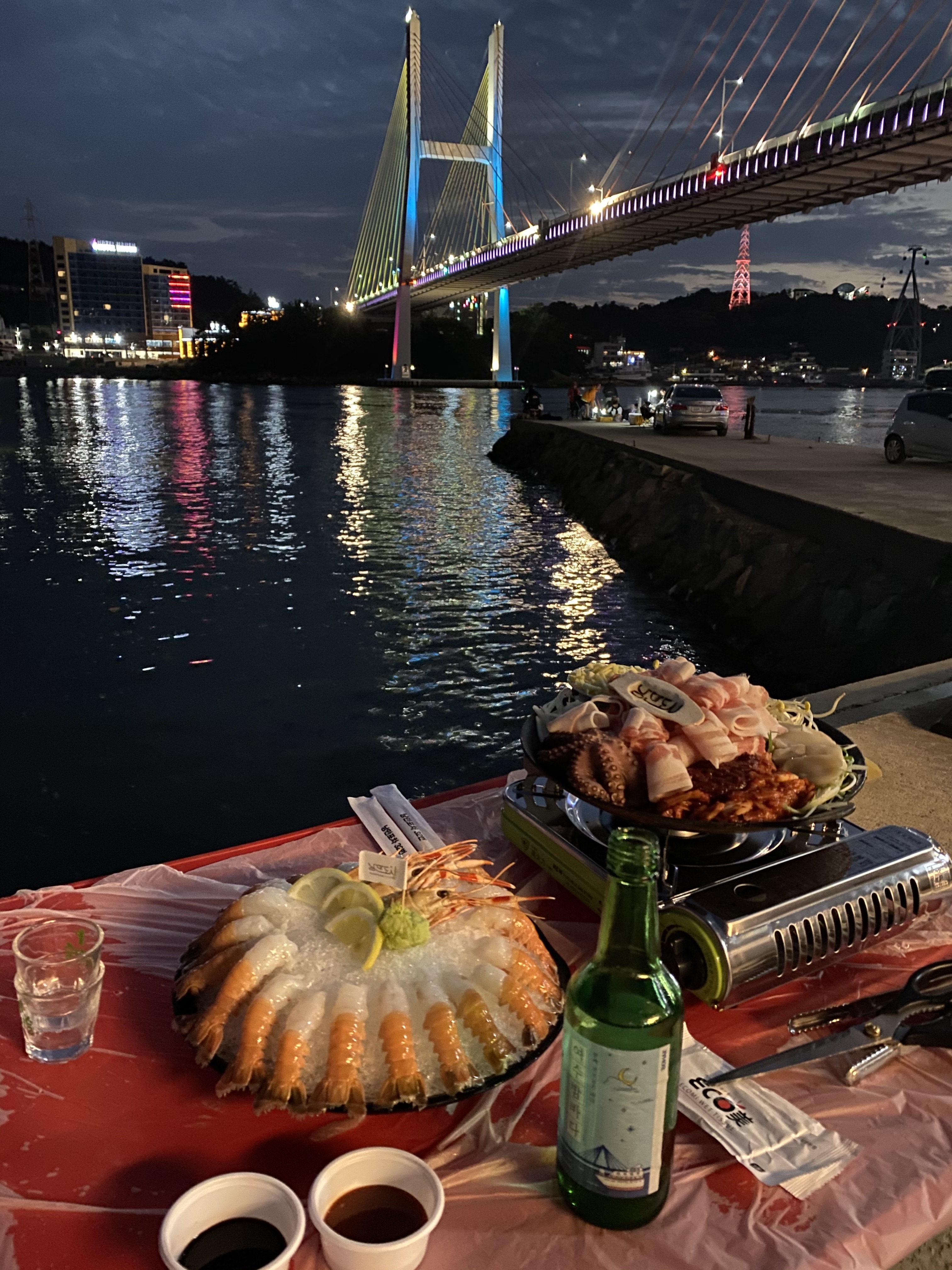 여수 낭만포차거리 야경