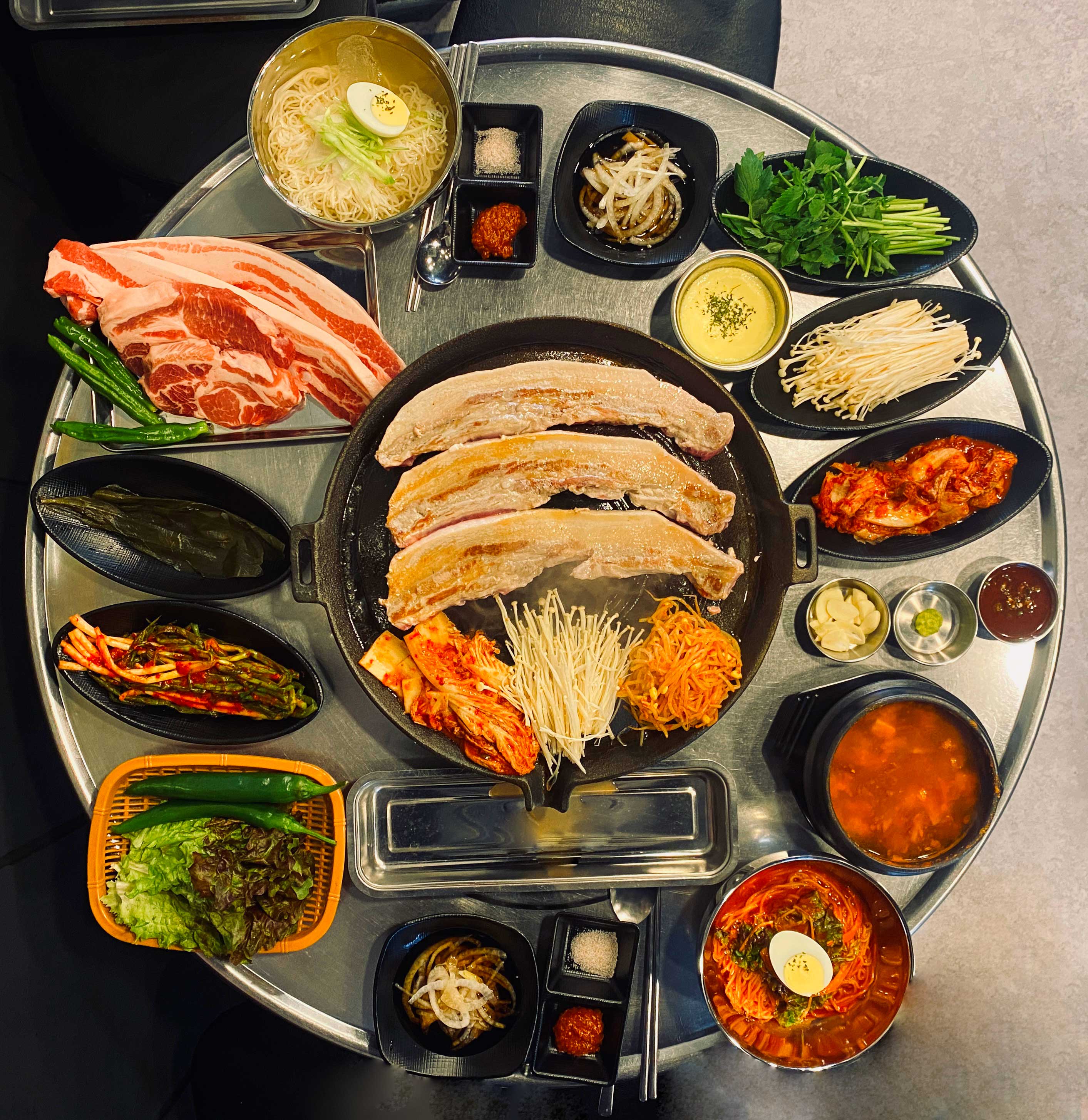 의정부고기삼겹 내부 또는 관련 모습