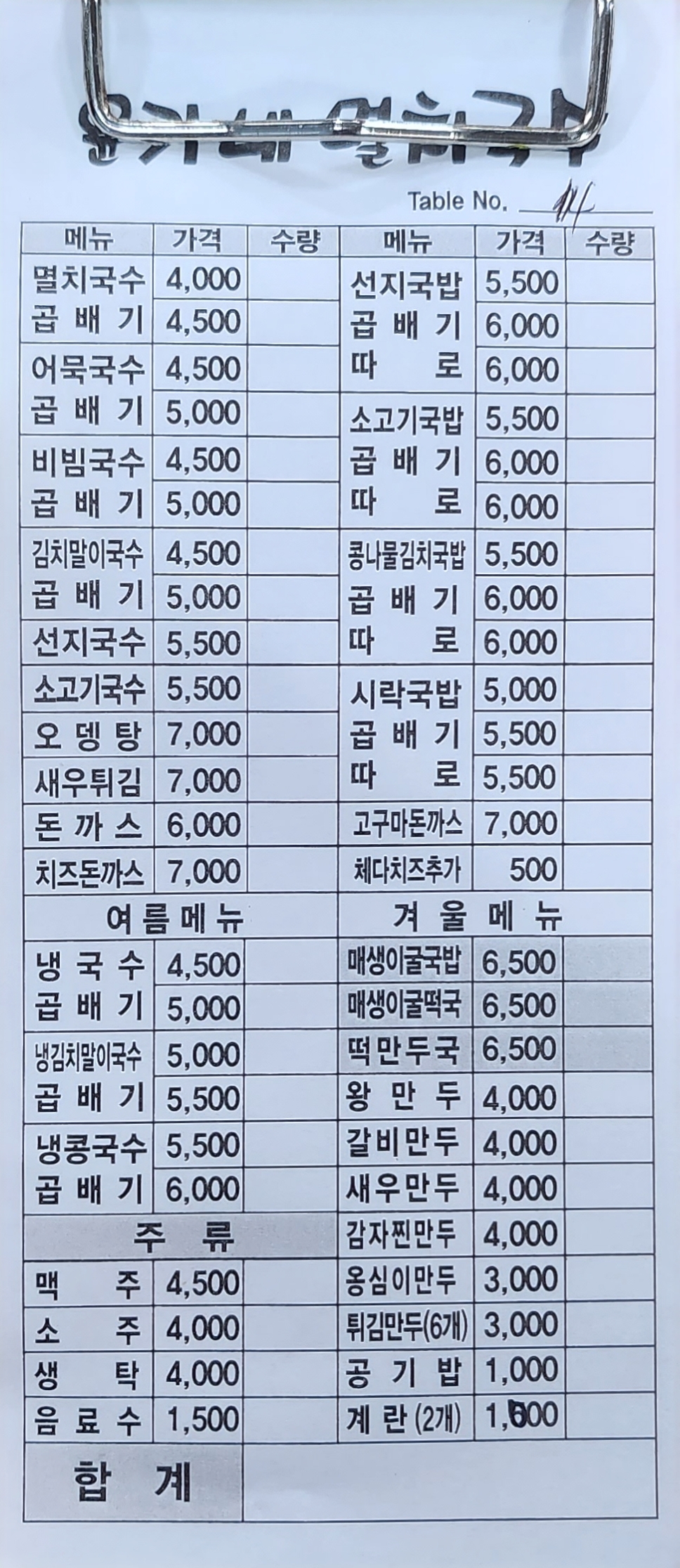윤가네멸치국수 다대포점