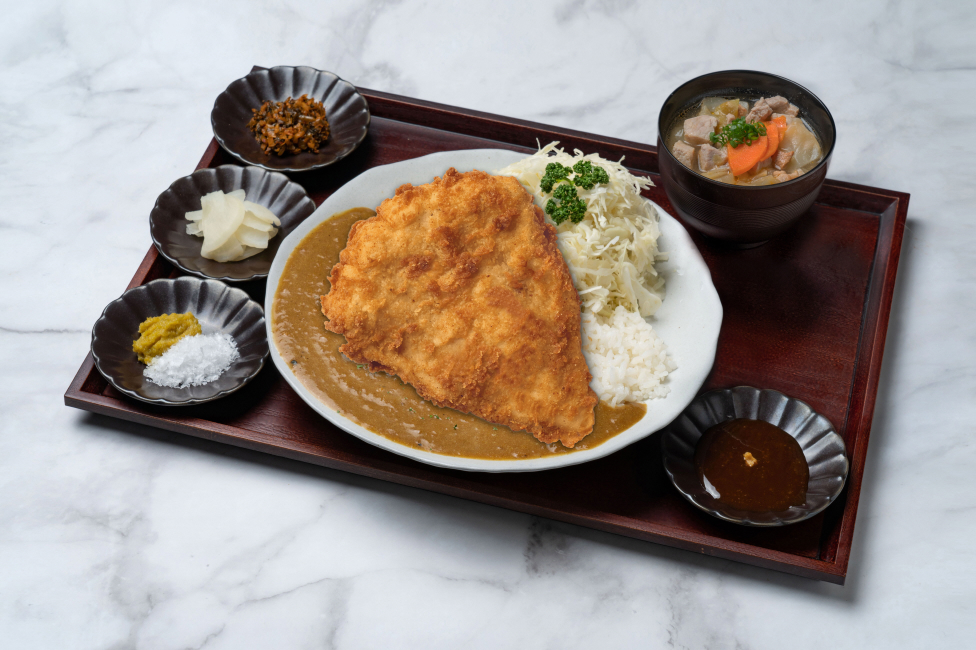 카레(로스)카츠 정식