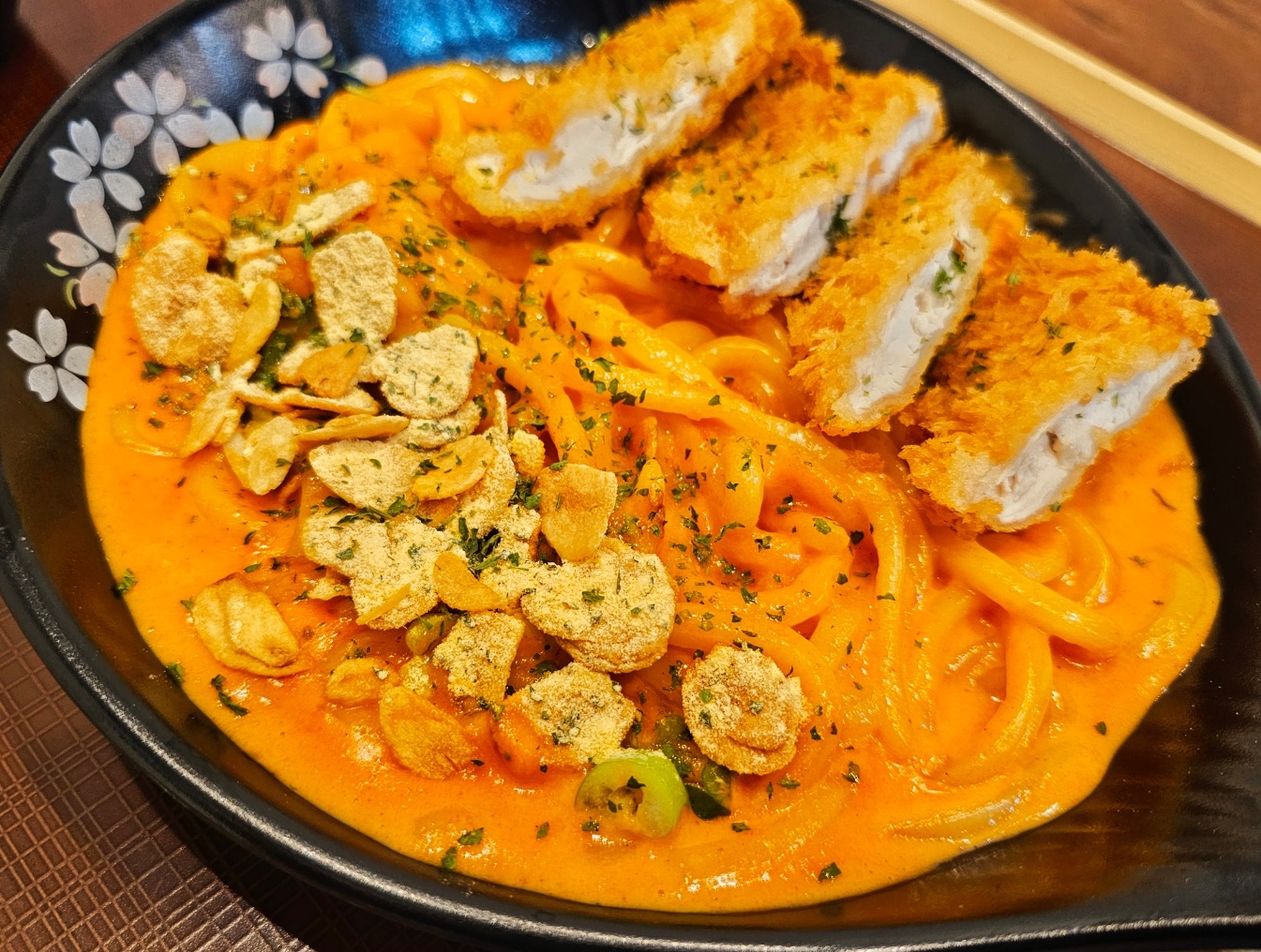 까르보불닭우동 카츠