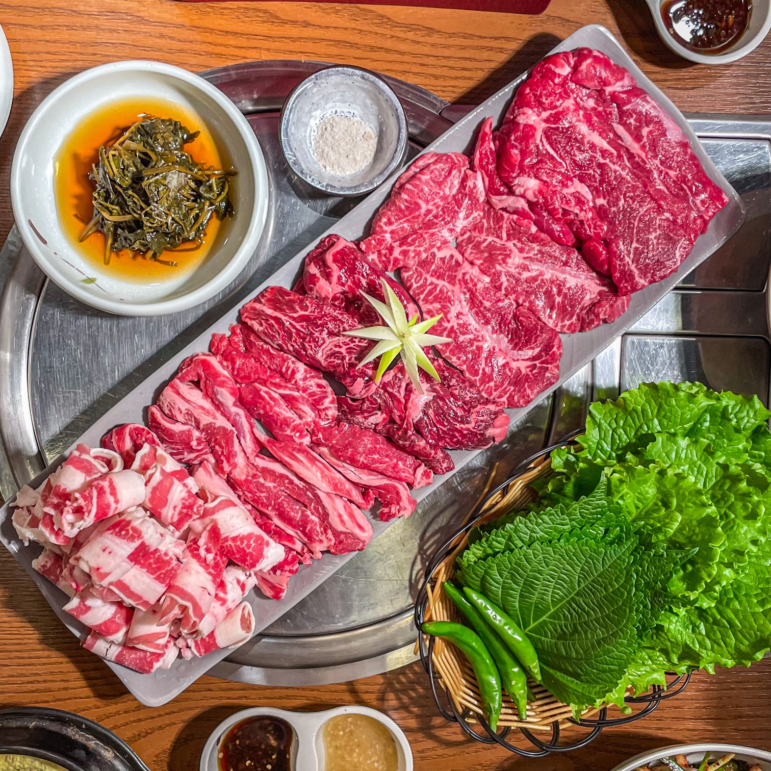 노란황소집 1kg x 금부추 1kg 생갈비