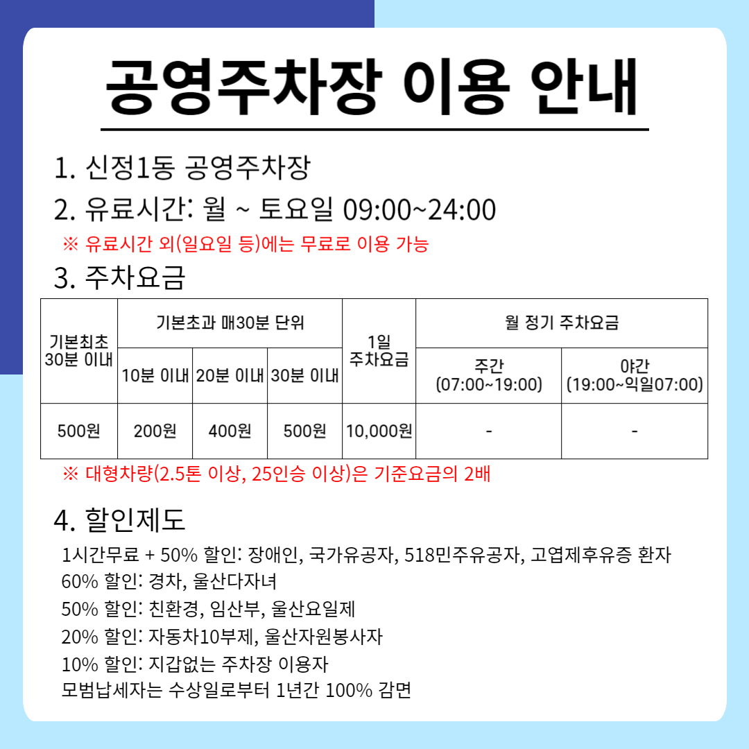 신정1동 공영주차장
