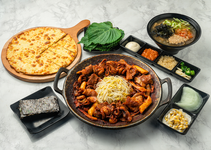 매콤 쭈꾸미삼겹살 세트 (1인)
