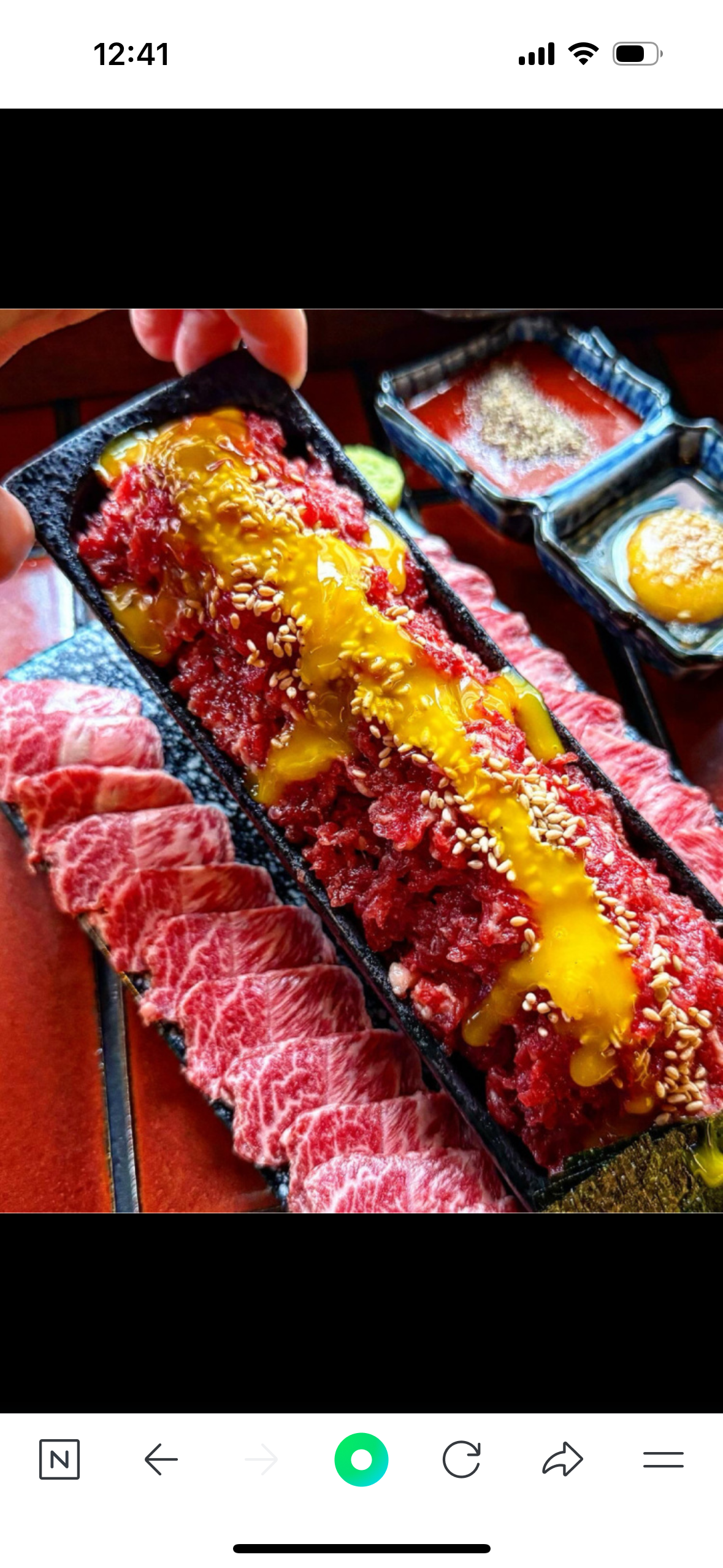 부챗살 육회&사시미(大)
