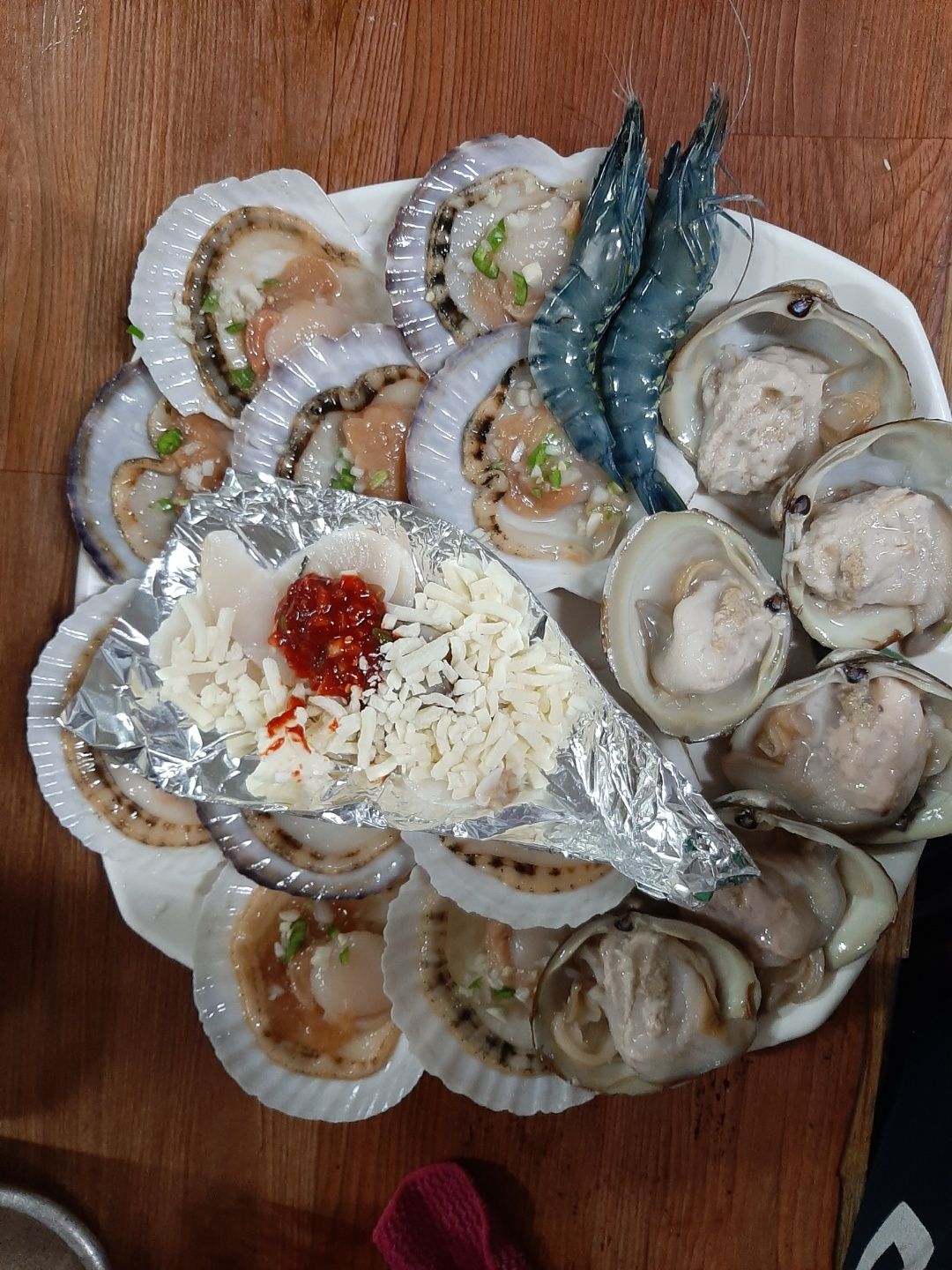 송도해물조개구이