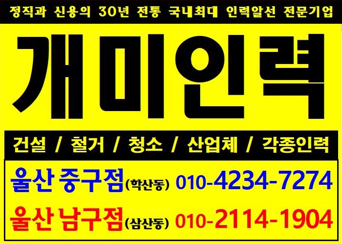 개미인력개발 울산남구점