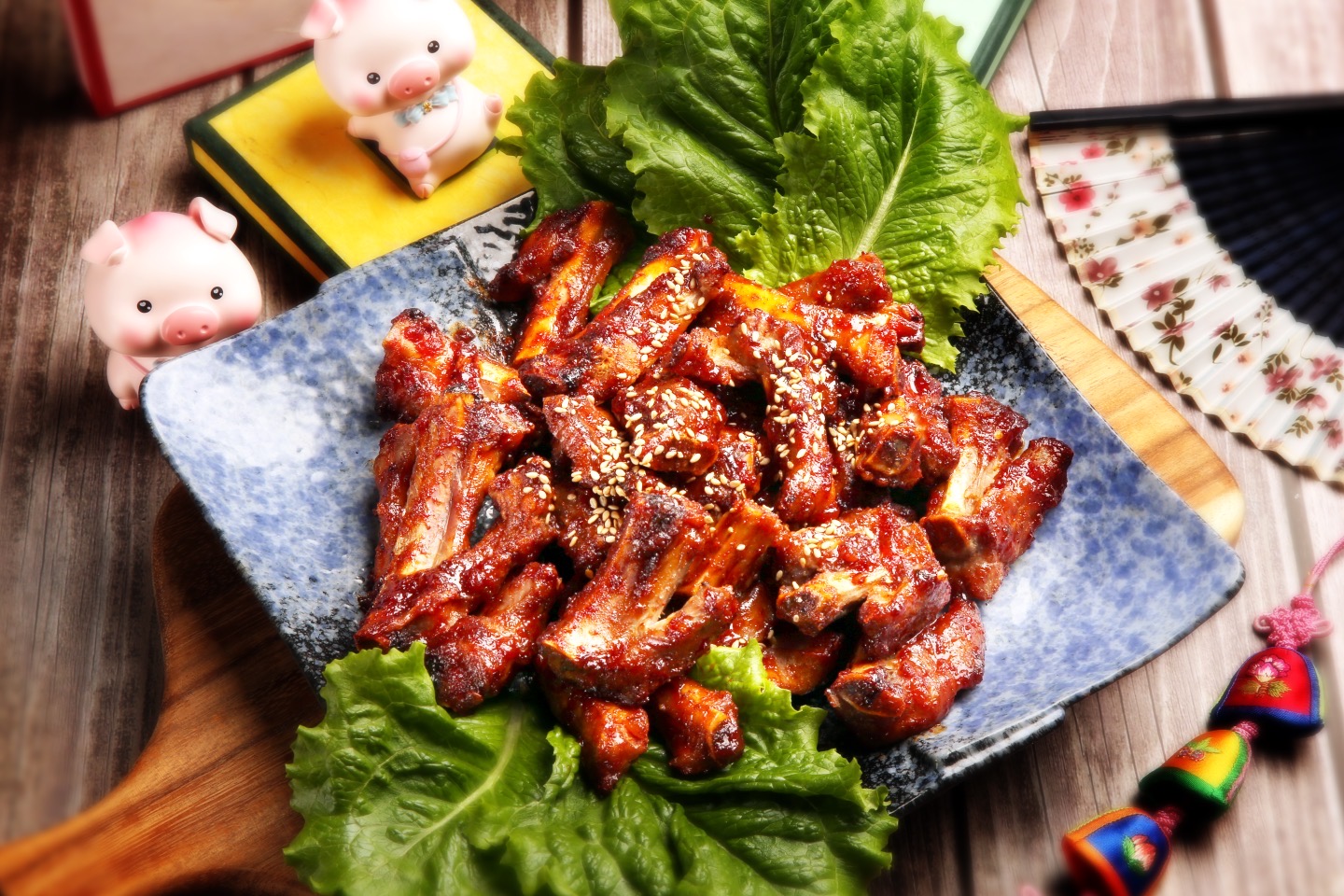 쪽갈비한판(매콤/간장)