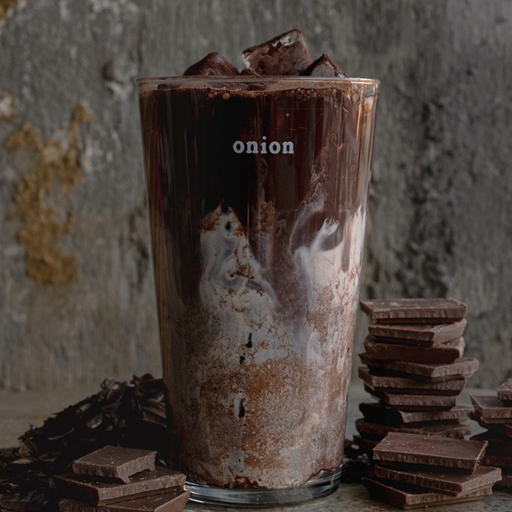 "I proudly claim that this chocolate latte is the best."