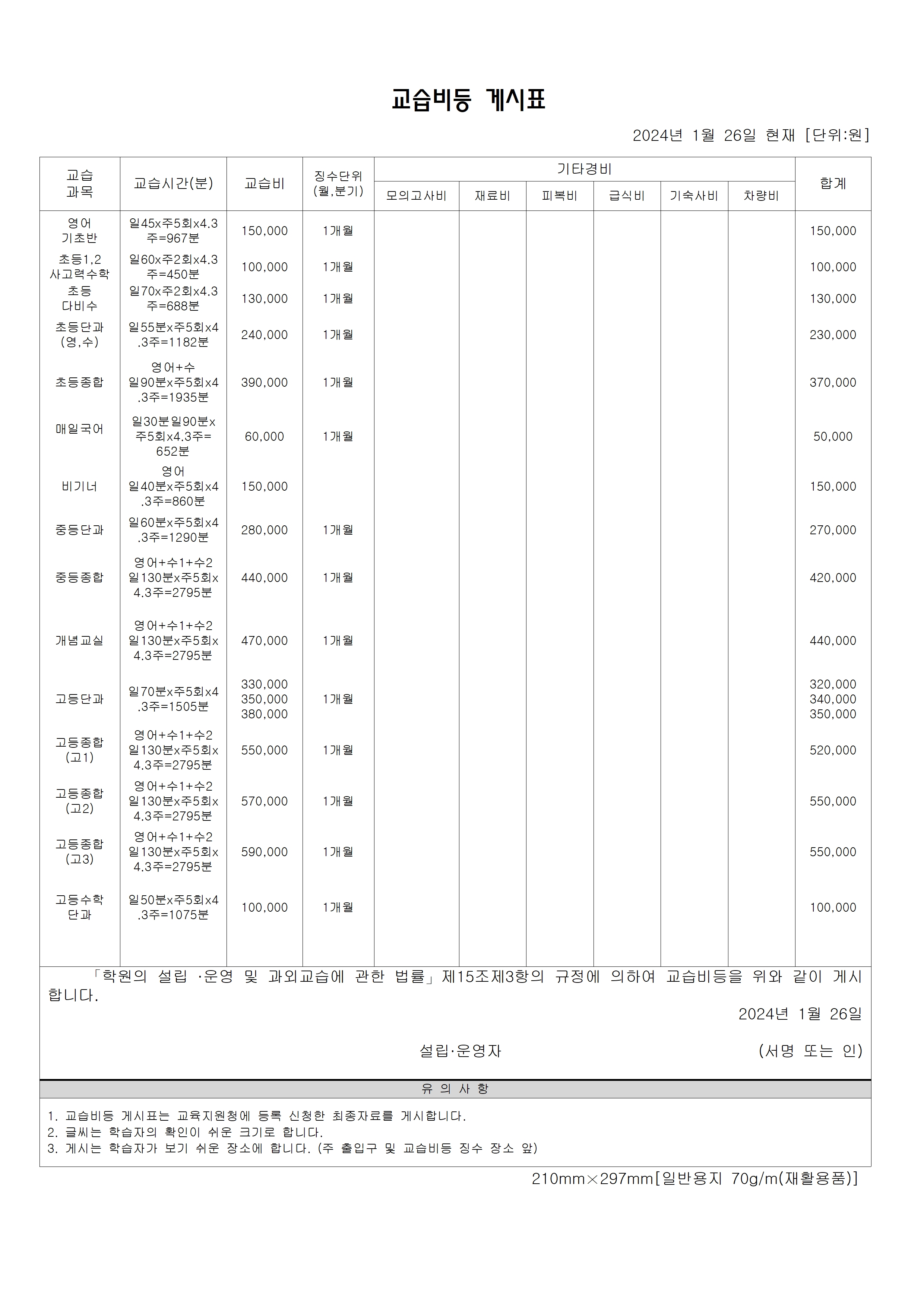 뉴명성학원