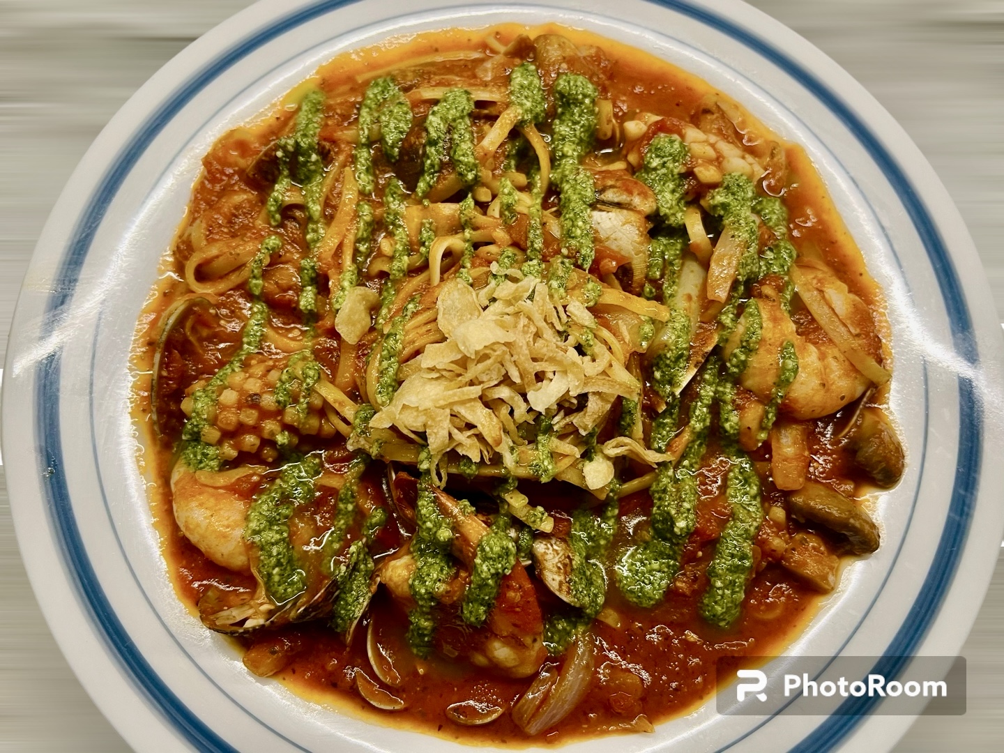 해산물 바질토마토 파스타