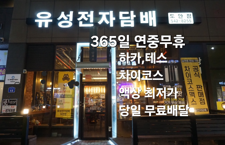 대전 유성전자담배 도안점