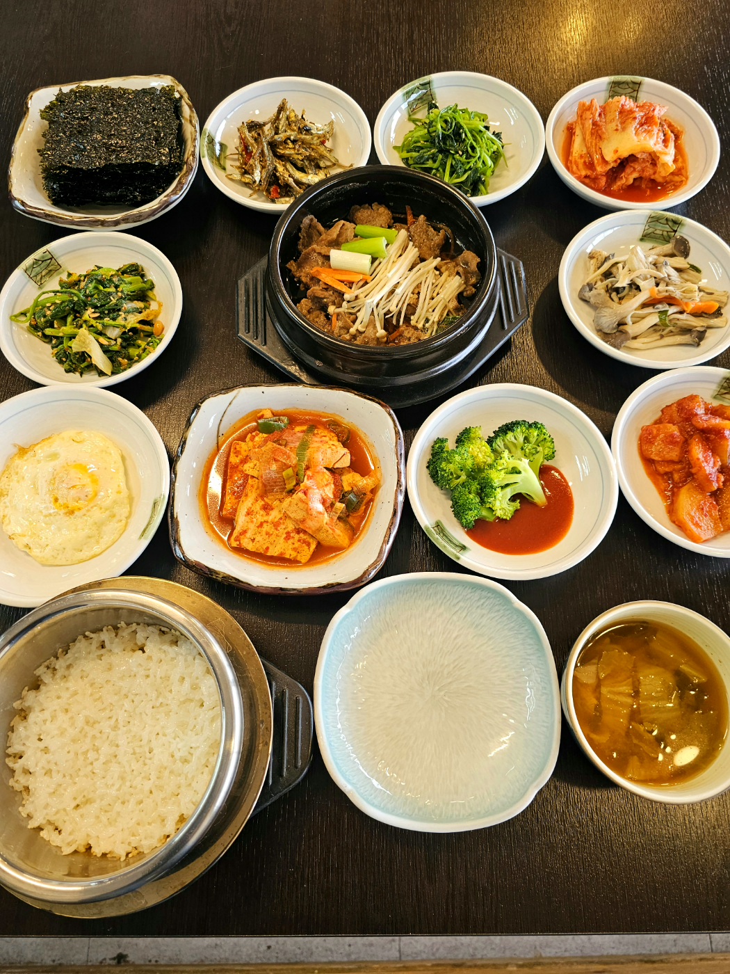 소불고기 밥상