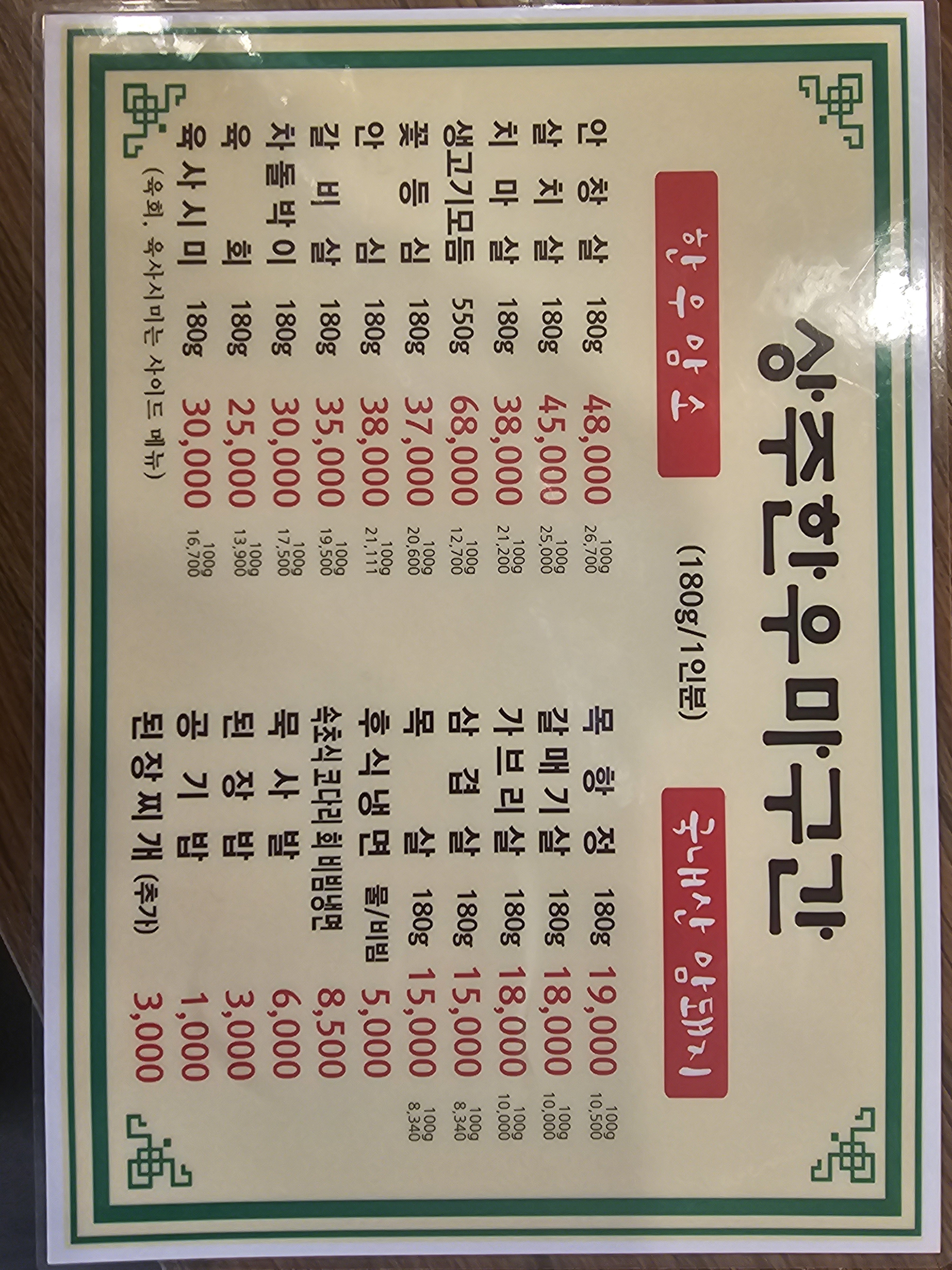 상주한우마굿간 본점