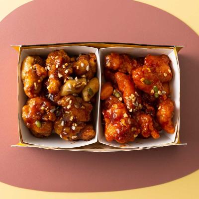 칠복닭강정 and 난갈비장터다
