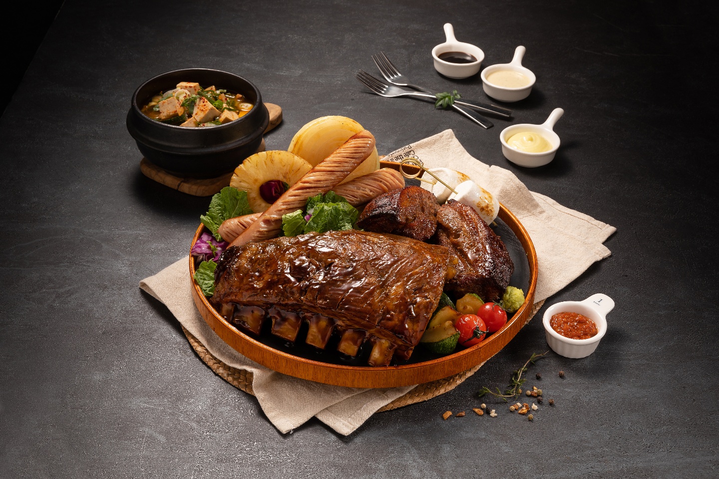 Pork Belly & Spare Ribs BBQ Set (Recommended for 2 People)
