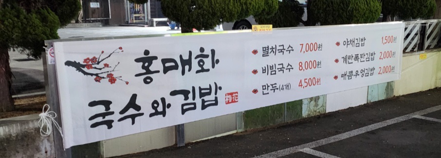 홍매화국수