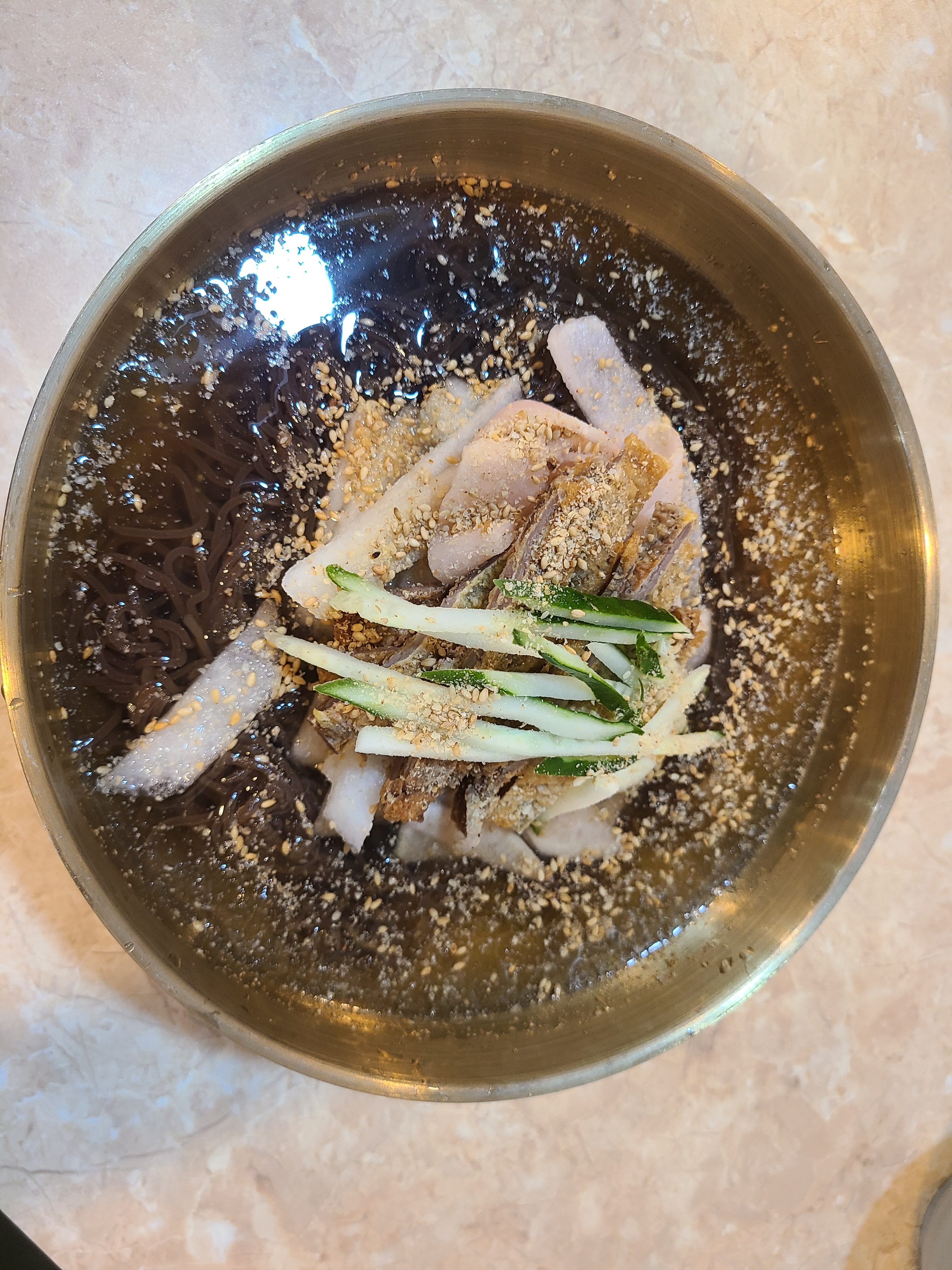 진주황포냉면