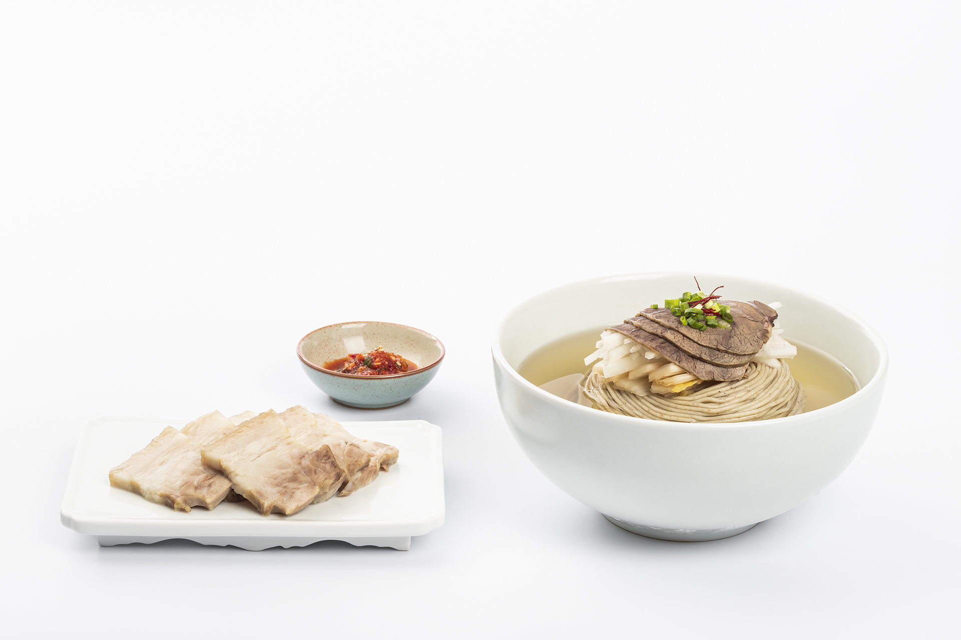 평양냉면과 돔베고기