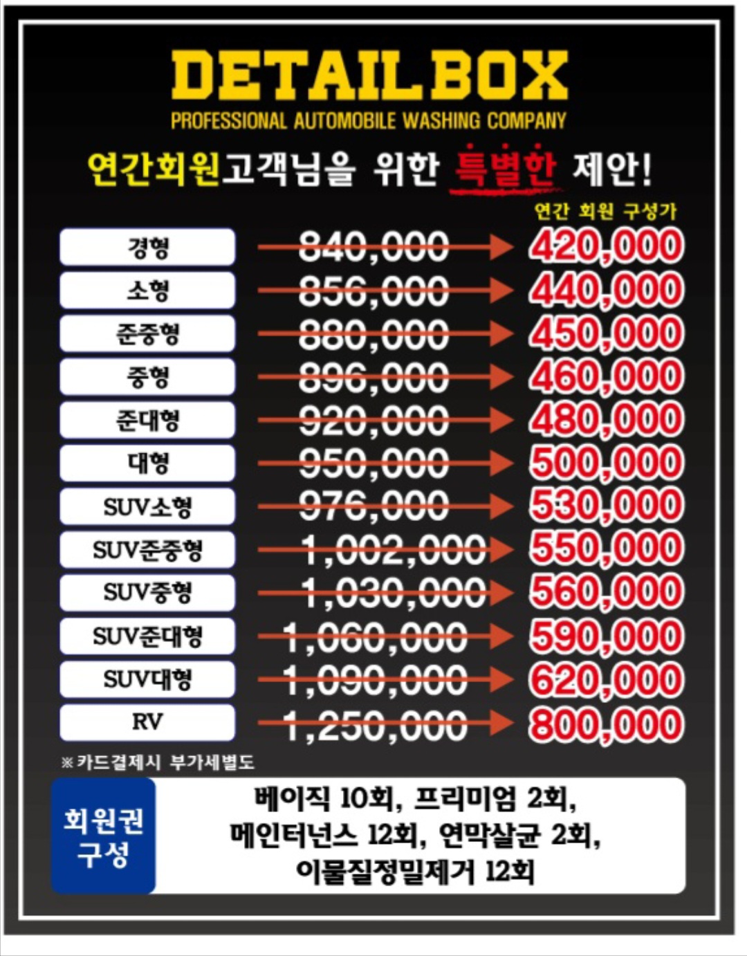 디테일박스 손세차 세차장