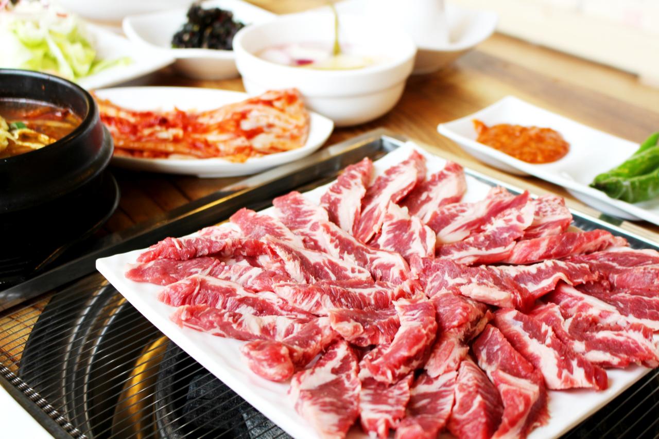석문참숯생고기