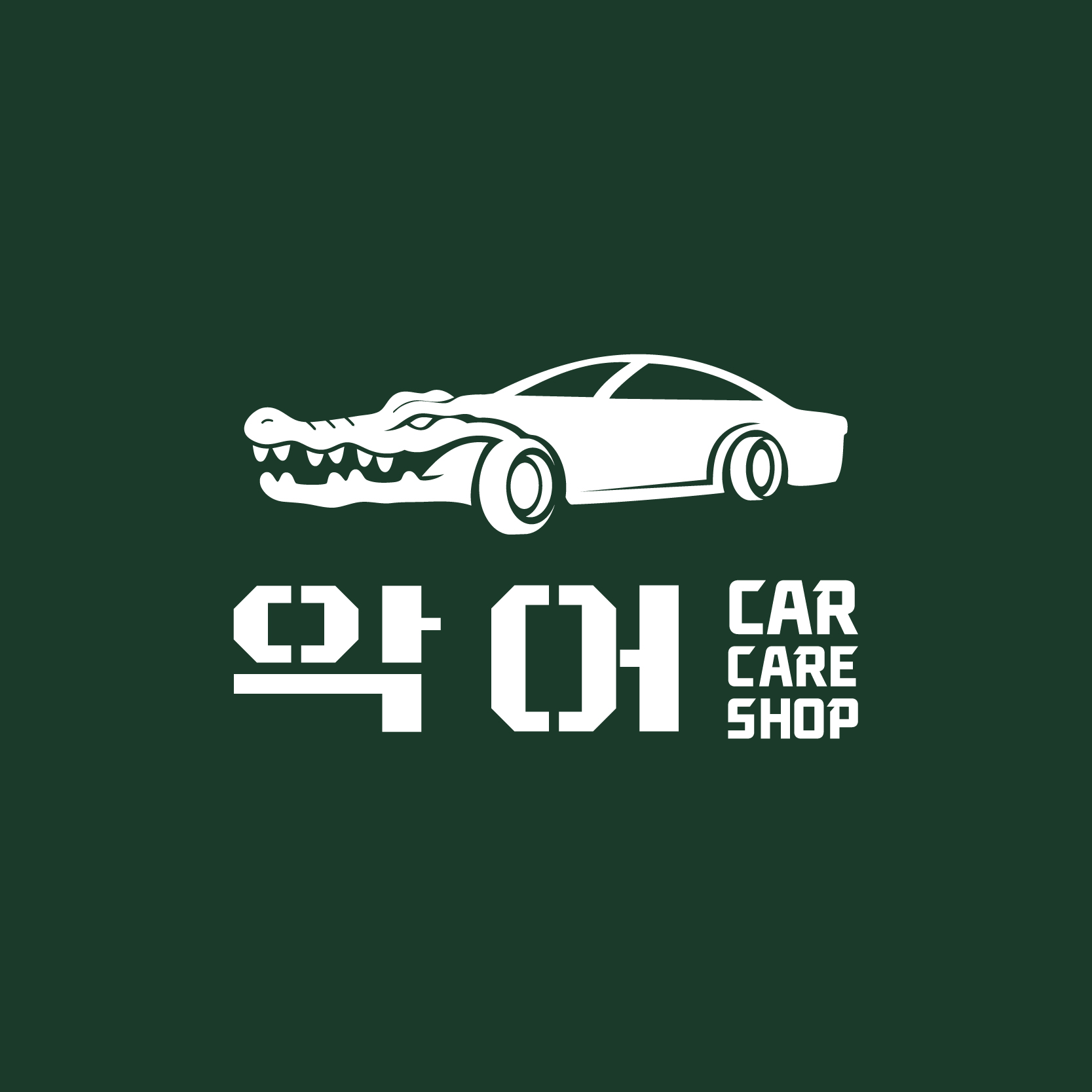 레인보우썬팅 악어카케어샵