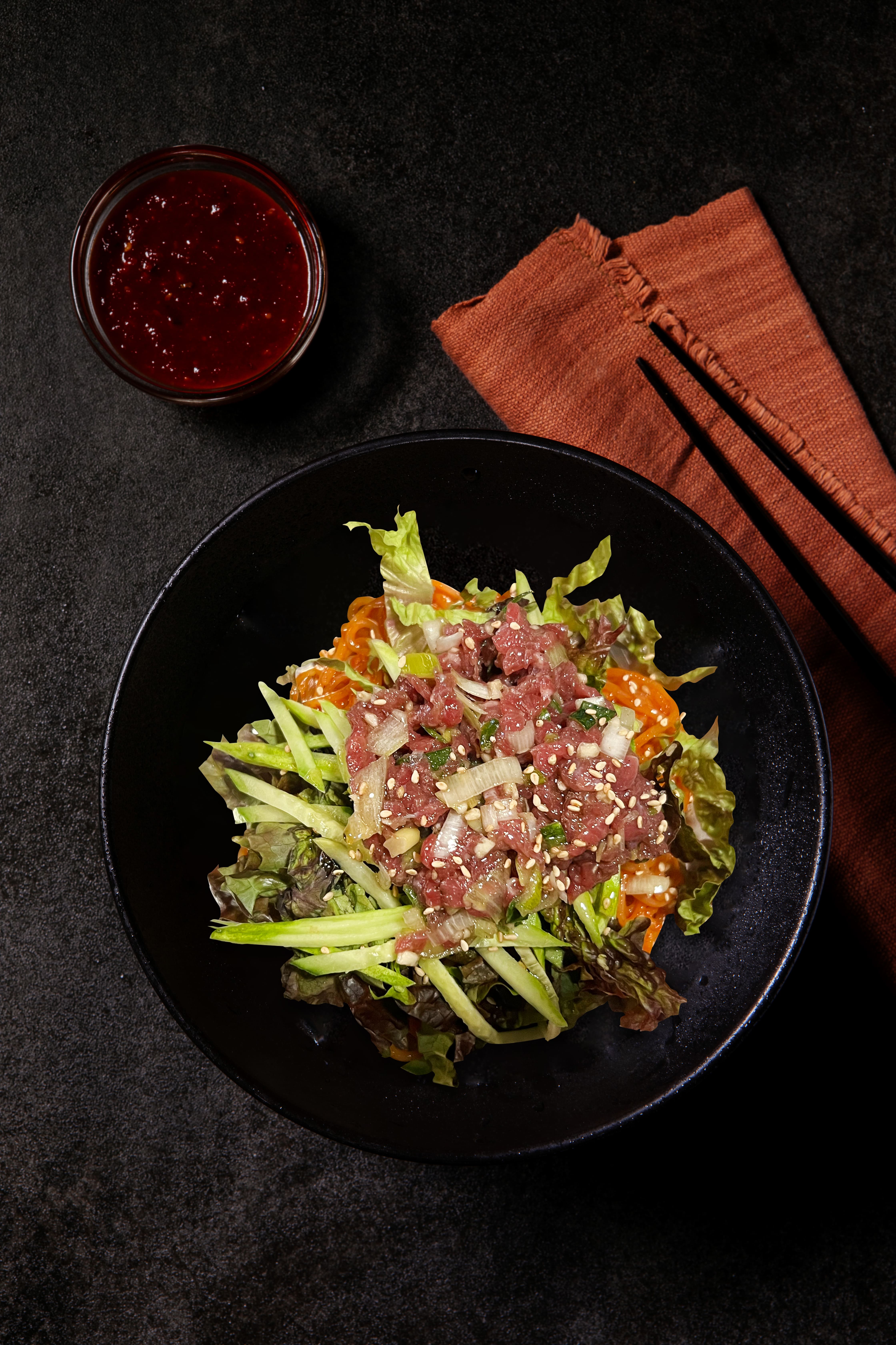 핫 육회 비빔쫄면