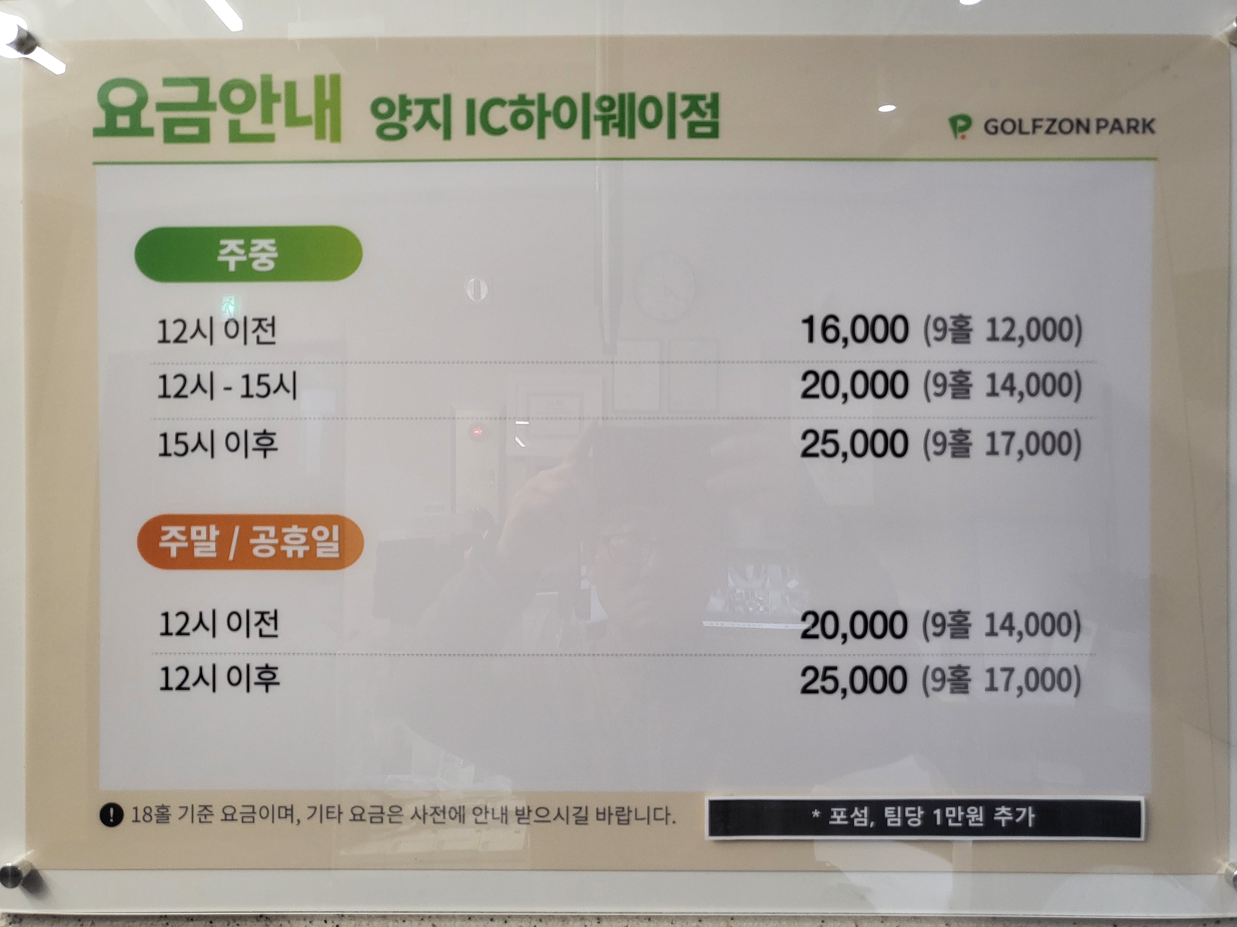 골프존파크 양지IC하이웨이점