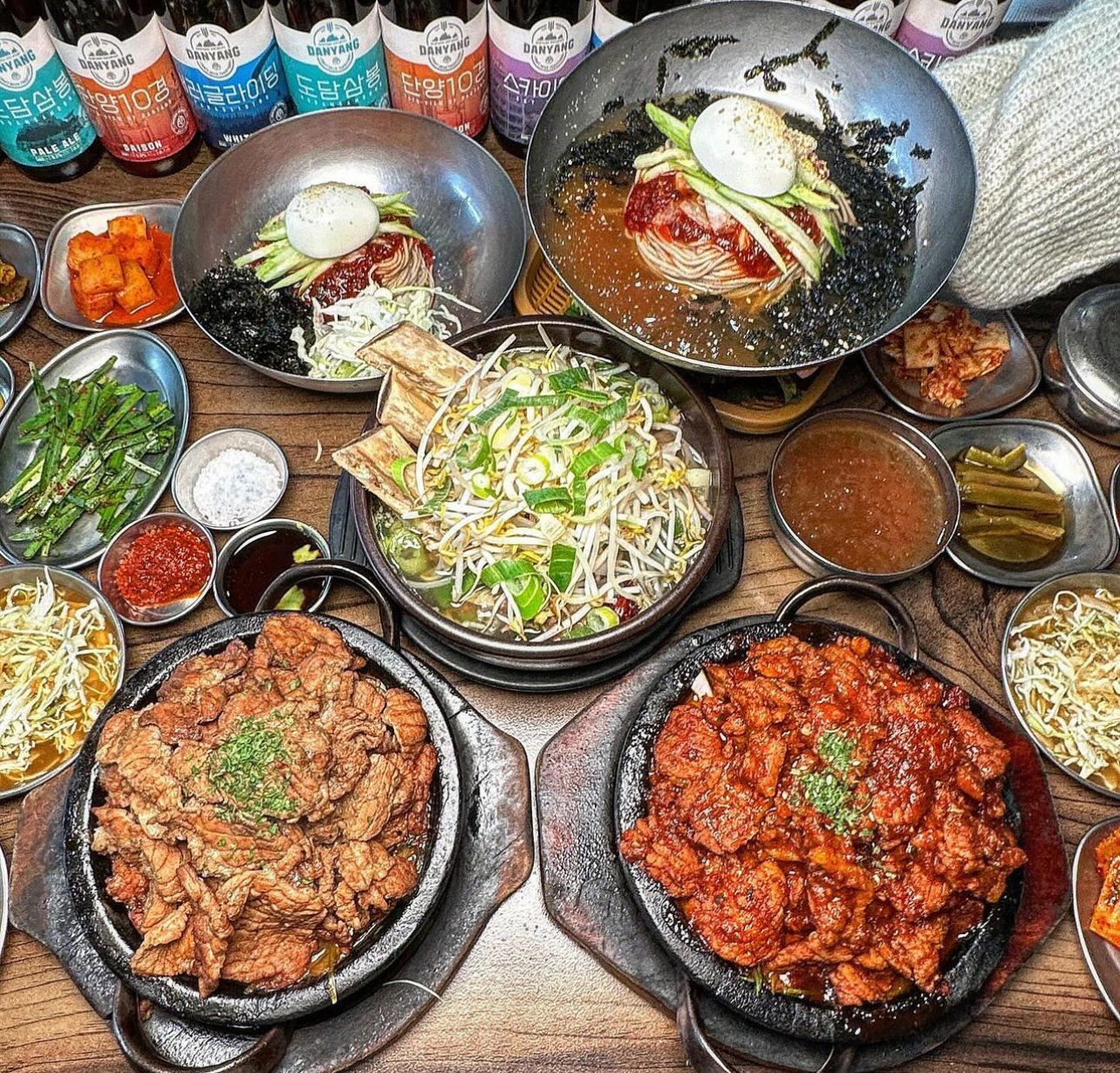 마늘석갈비막국수