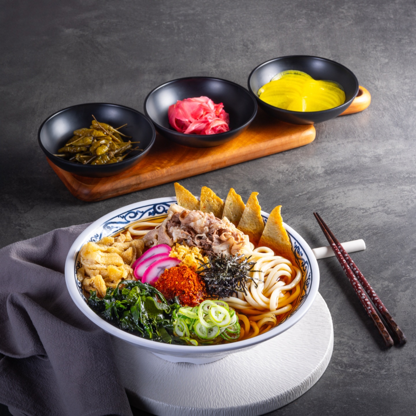 매콤우육우동