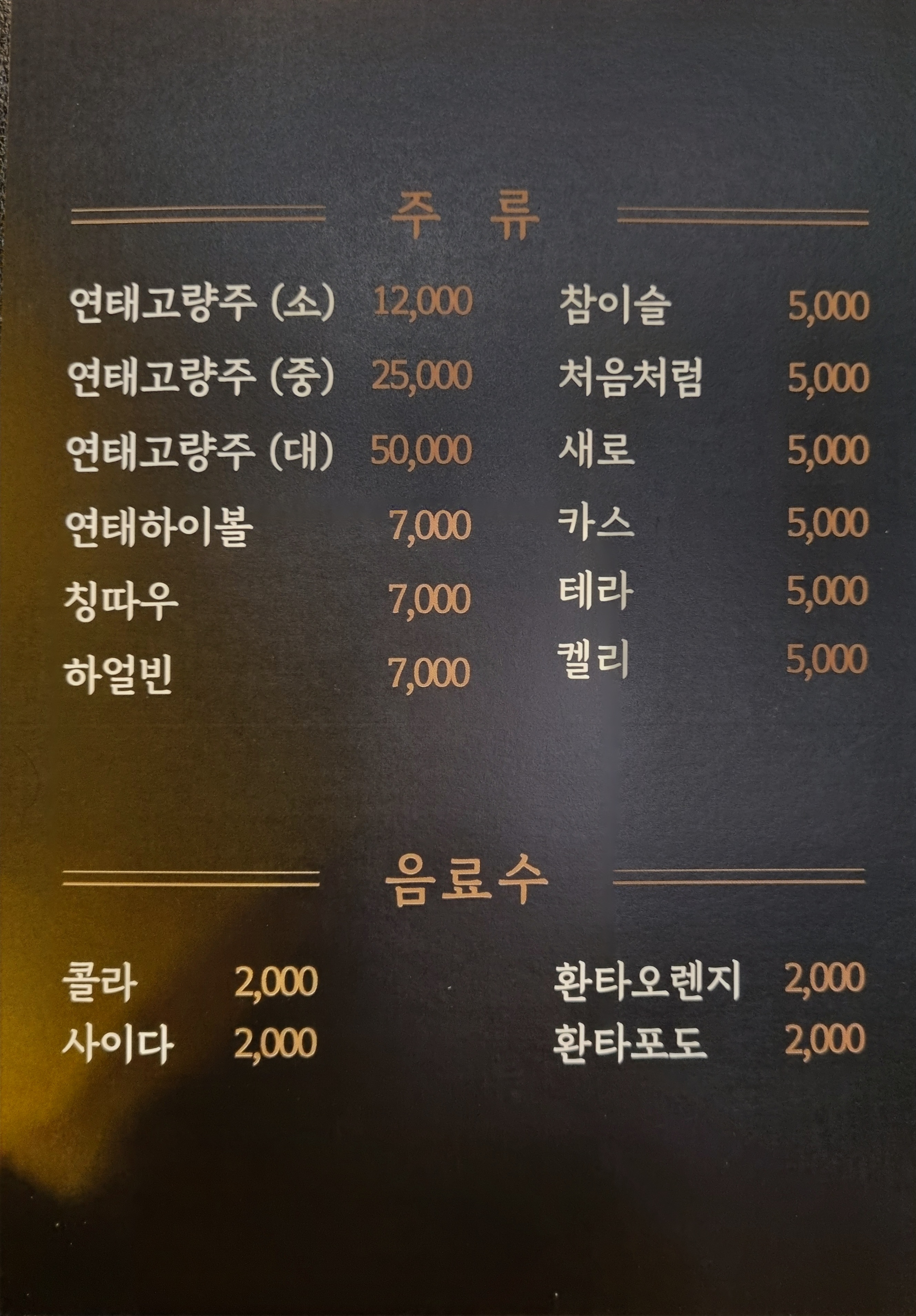 송song 중화요리주점
