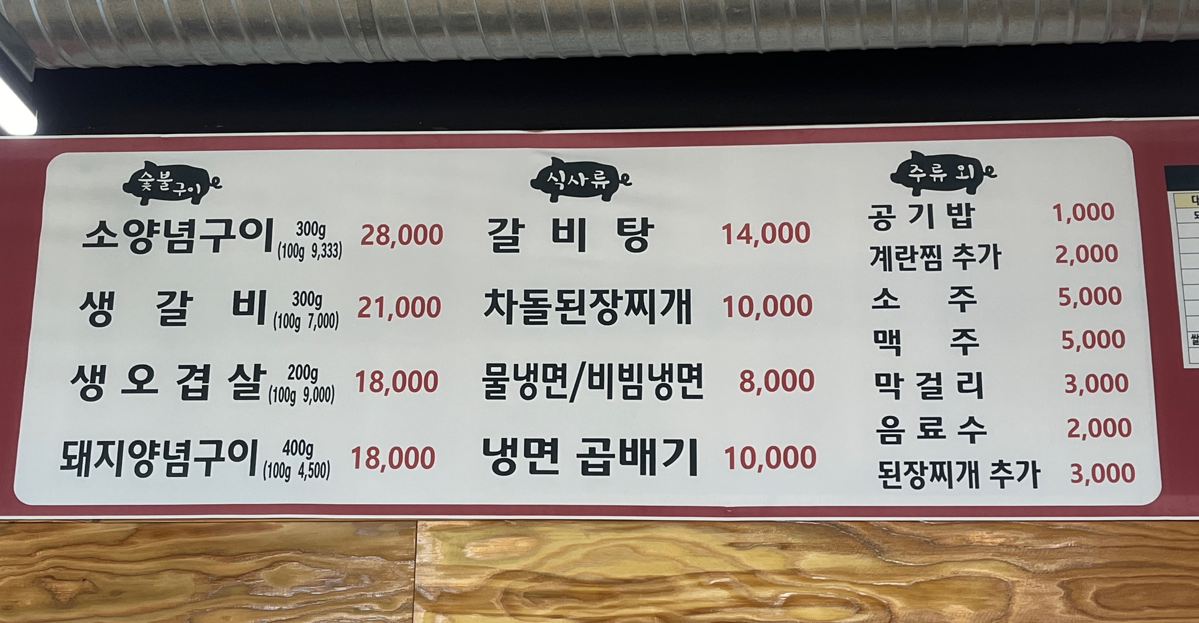 대정숯불갈비
