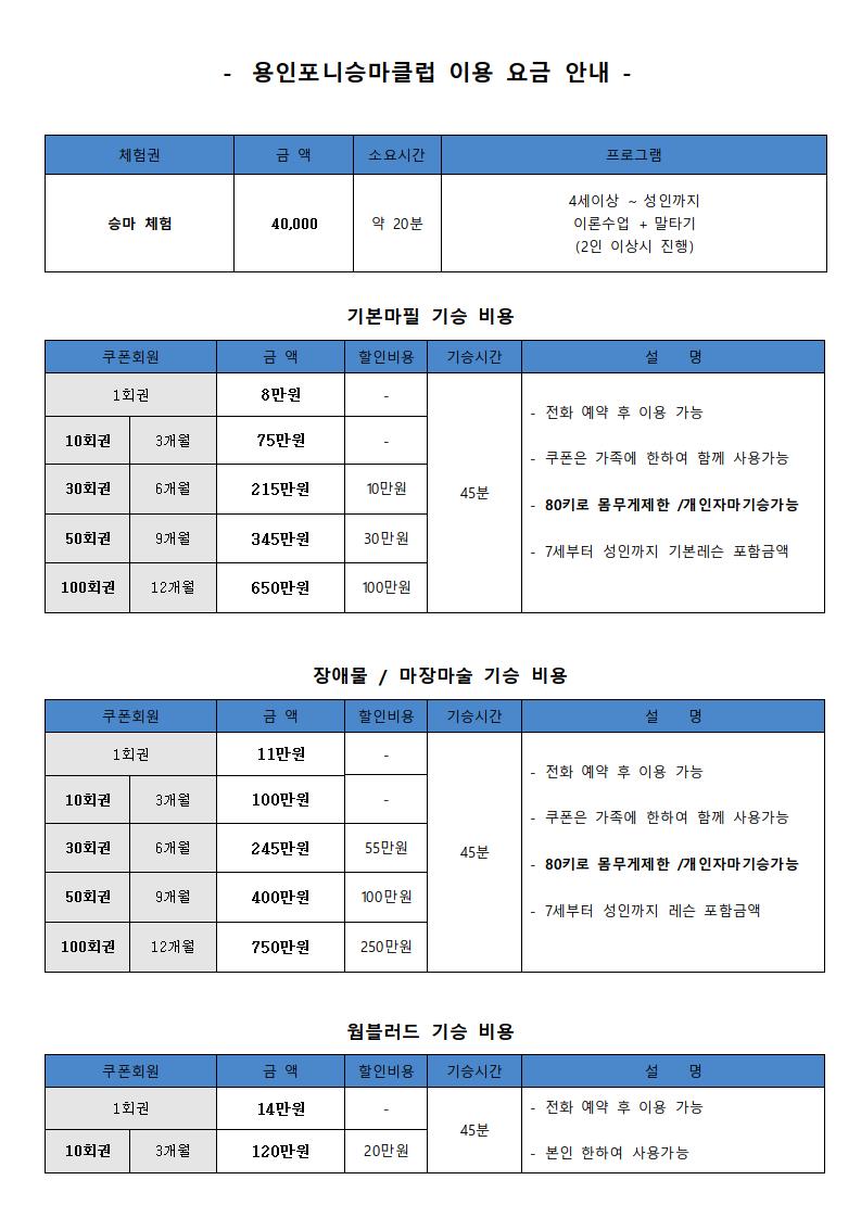 용인포니승마클럽
