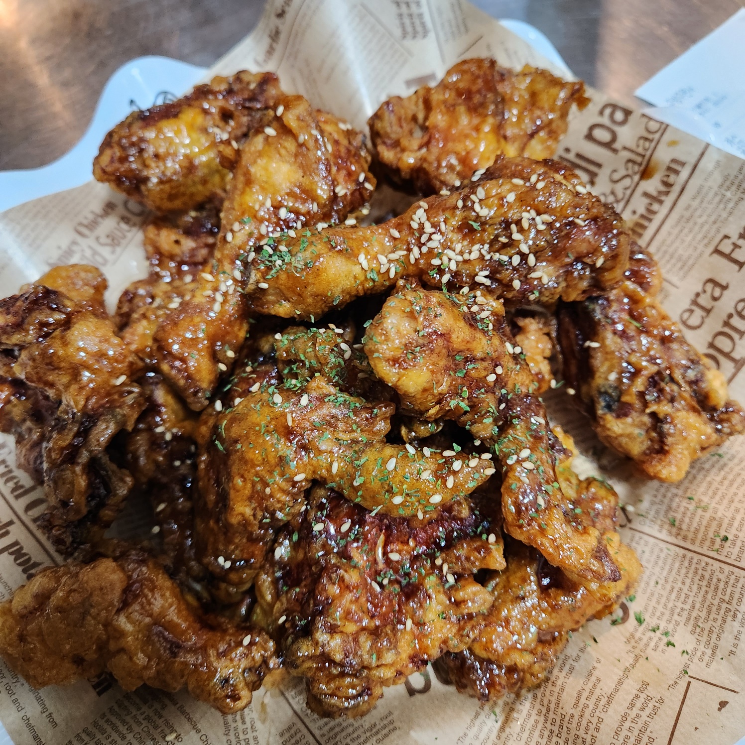 훌랄라 참숯바베큐치킨 와동1점