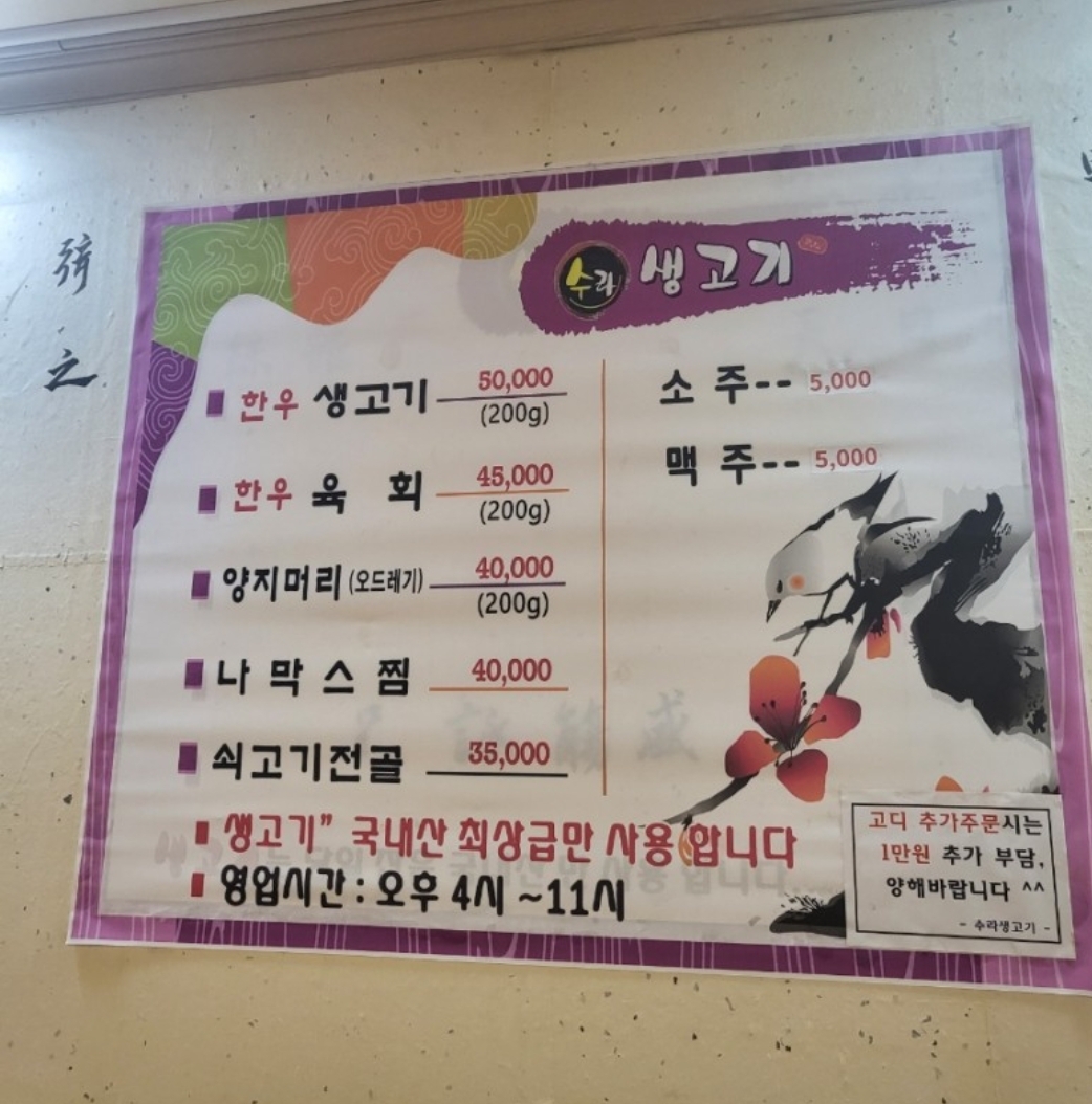 수라생고기