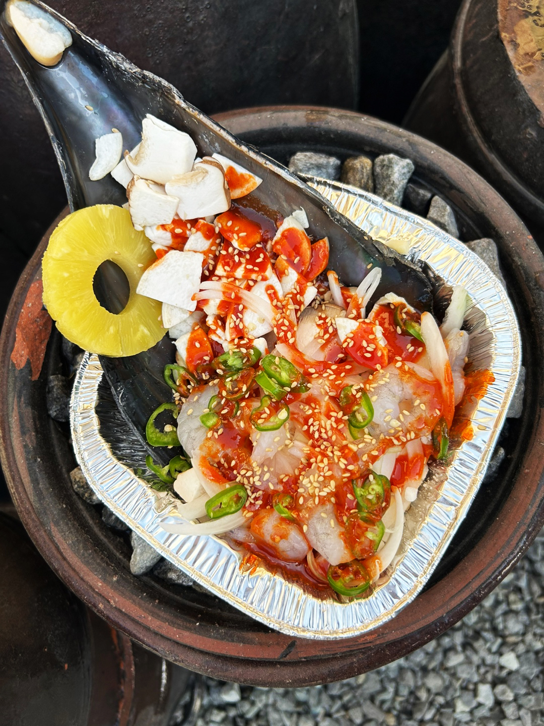 치즈 키조개구이