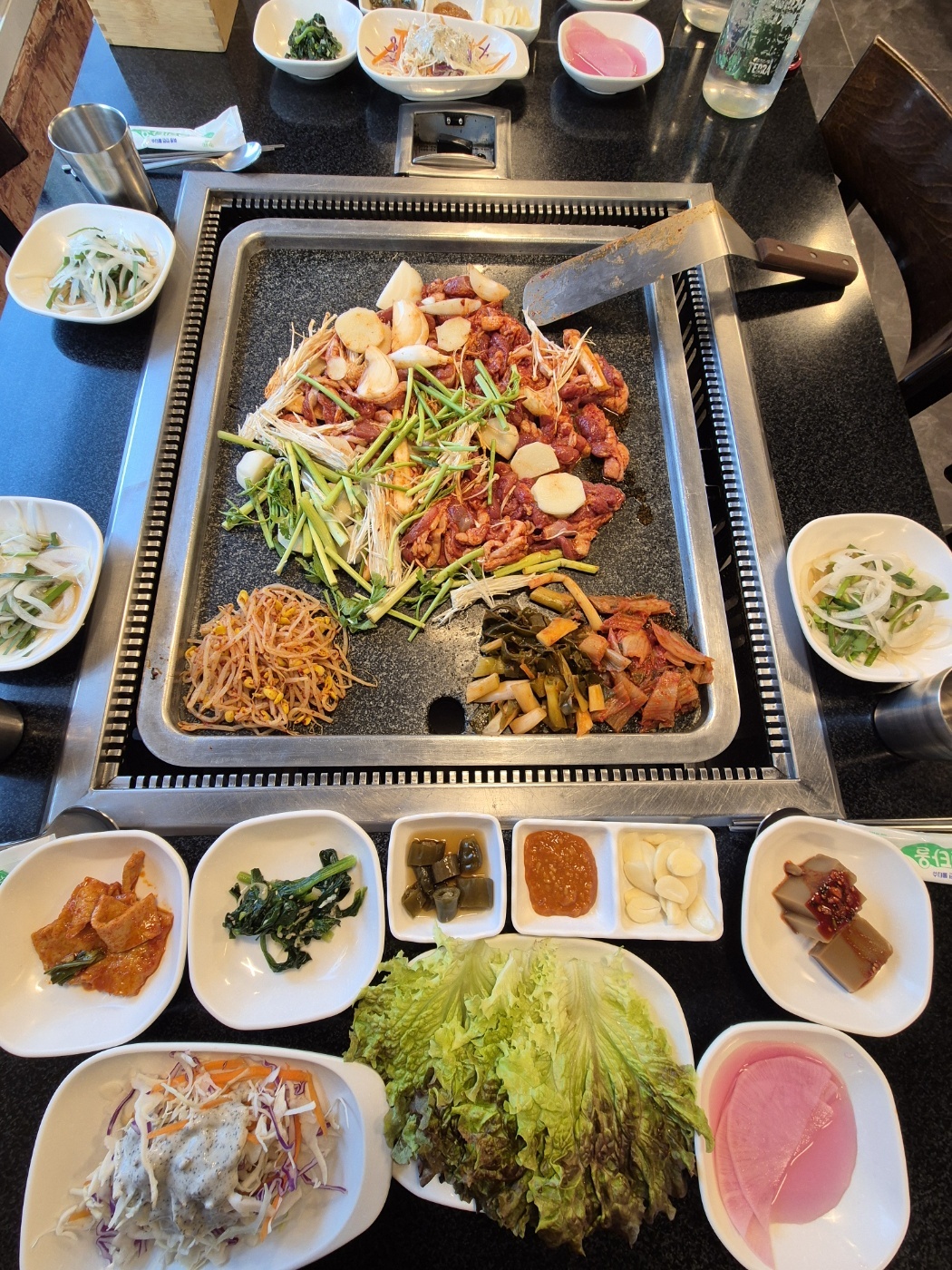 텃골오리돌판구이