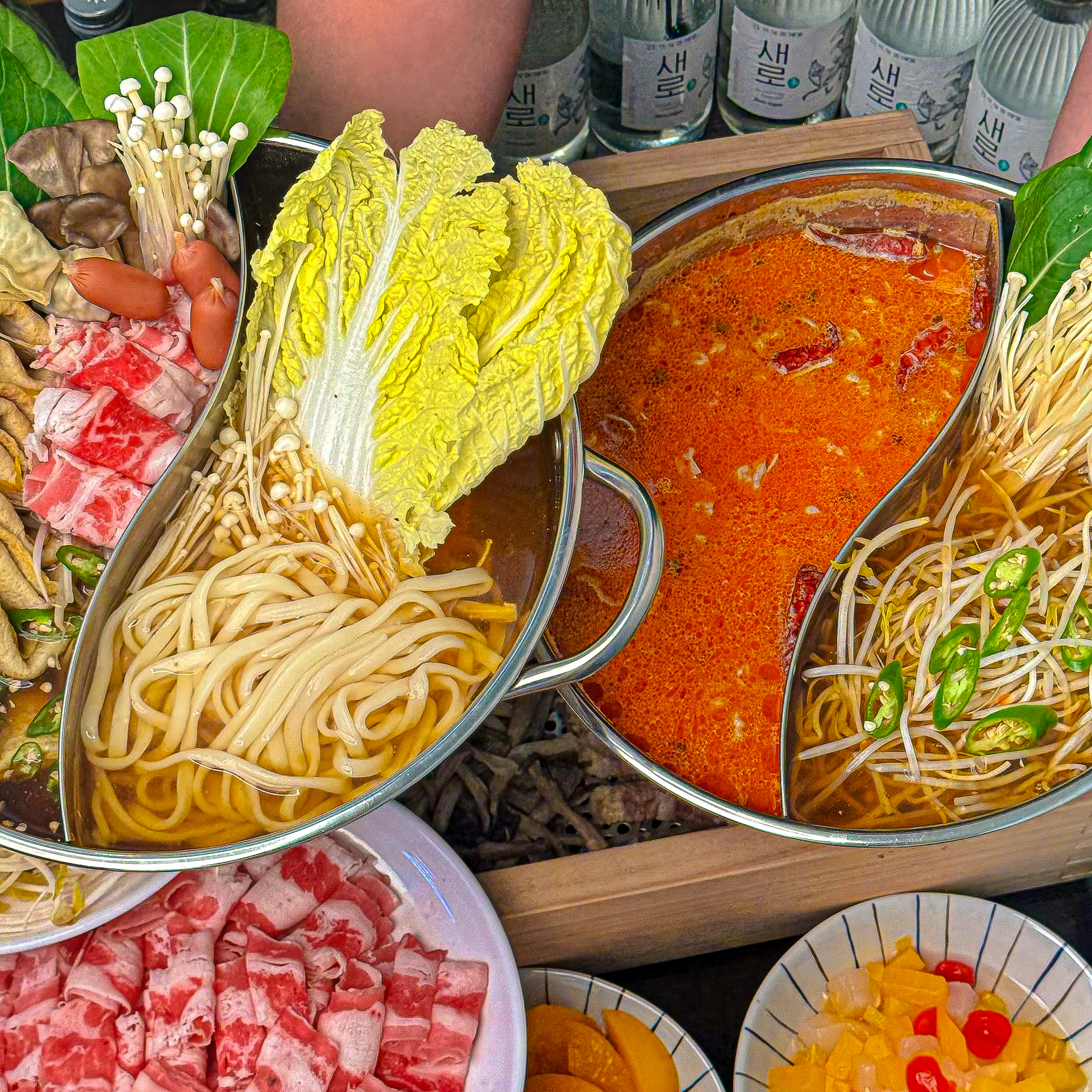C세트편백찜&월남쌈&샤브무한리필 저녁