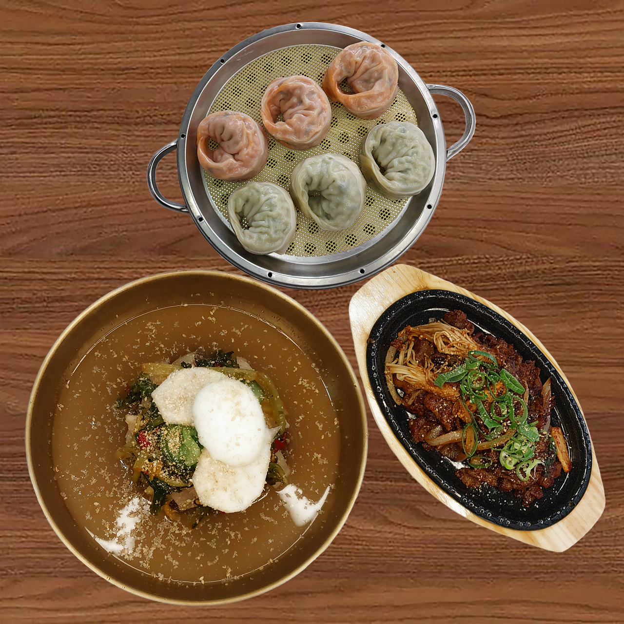 메밀냉면&굴구이통삼겹살