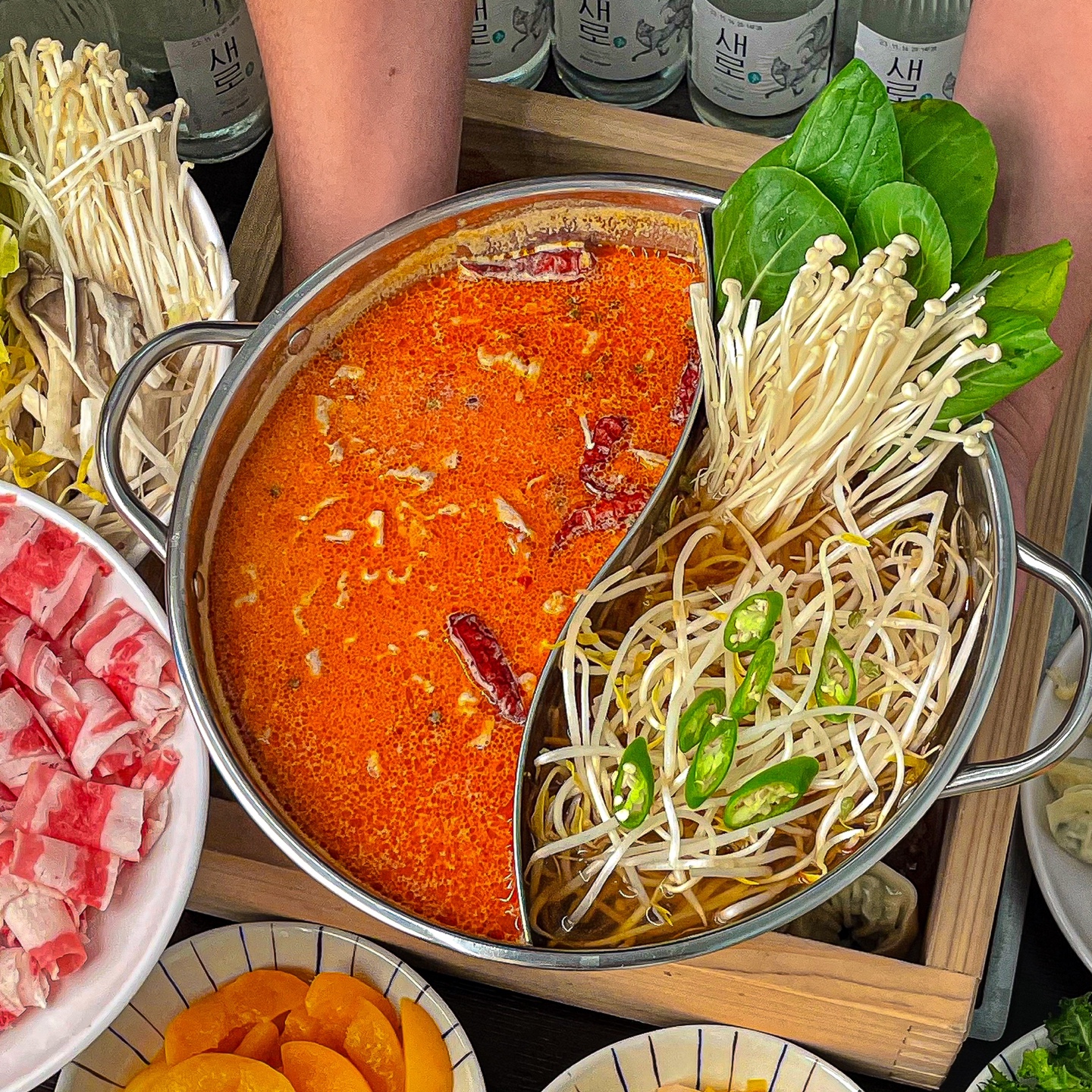C세트편백찜&월남쌈&샤브무한리필 점심