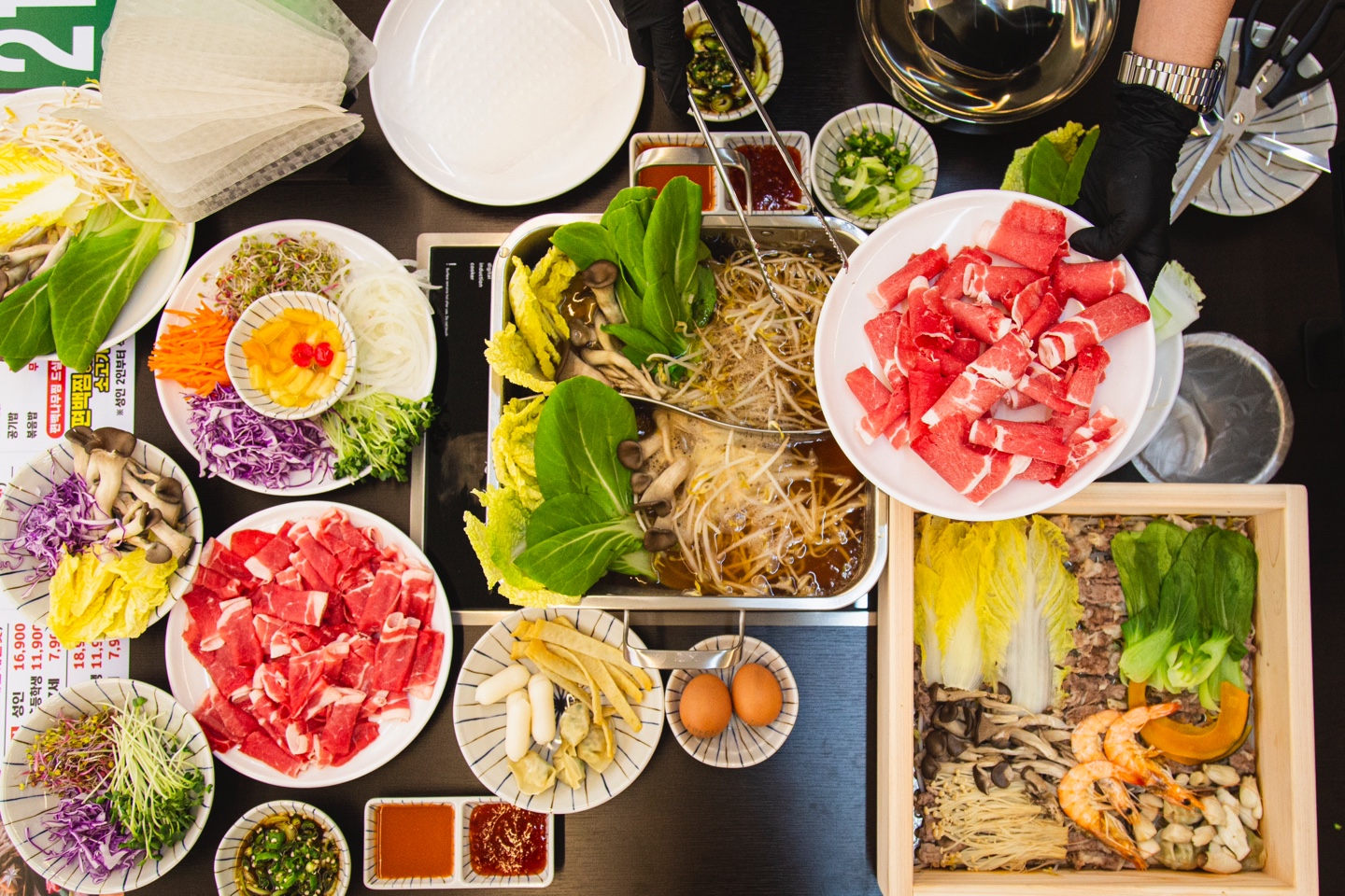 B세트편백찜&월남쌈&샤브무한리필 저녁