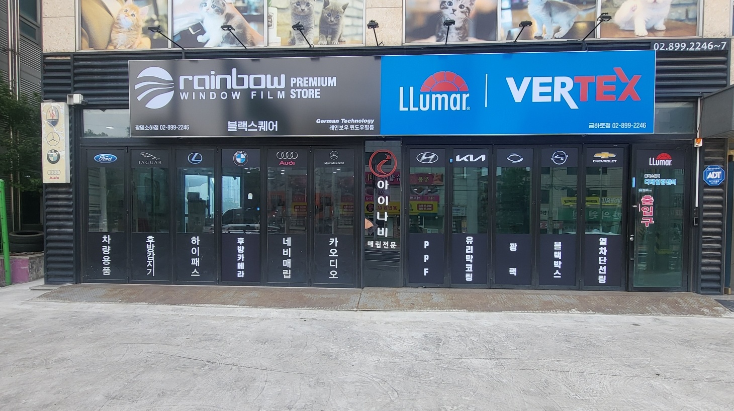 레인보우 프리미엄 썬팅 루마버텍스 블랙스퀘어
