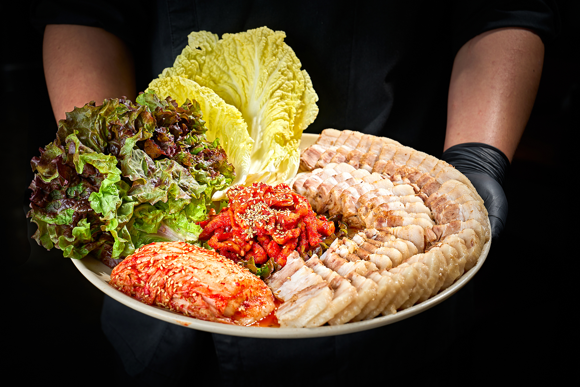 오늘삶은고기보쌈